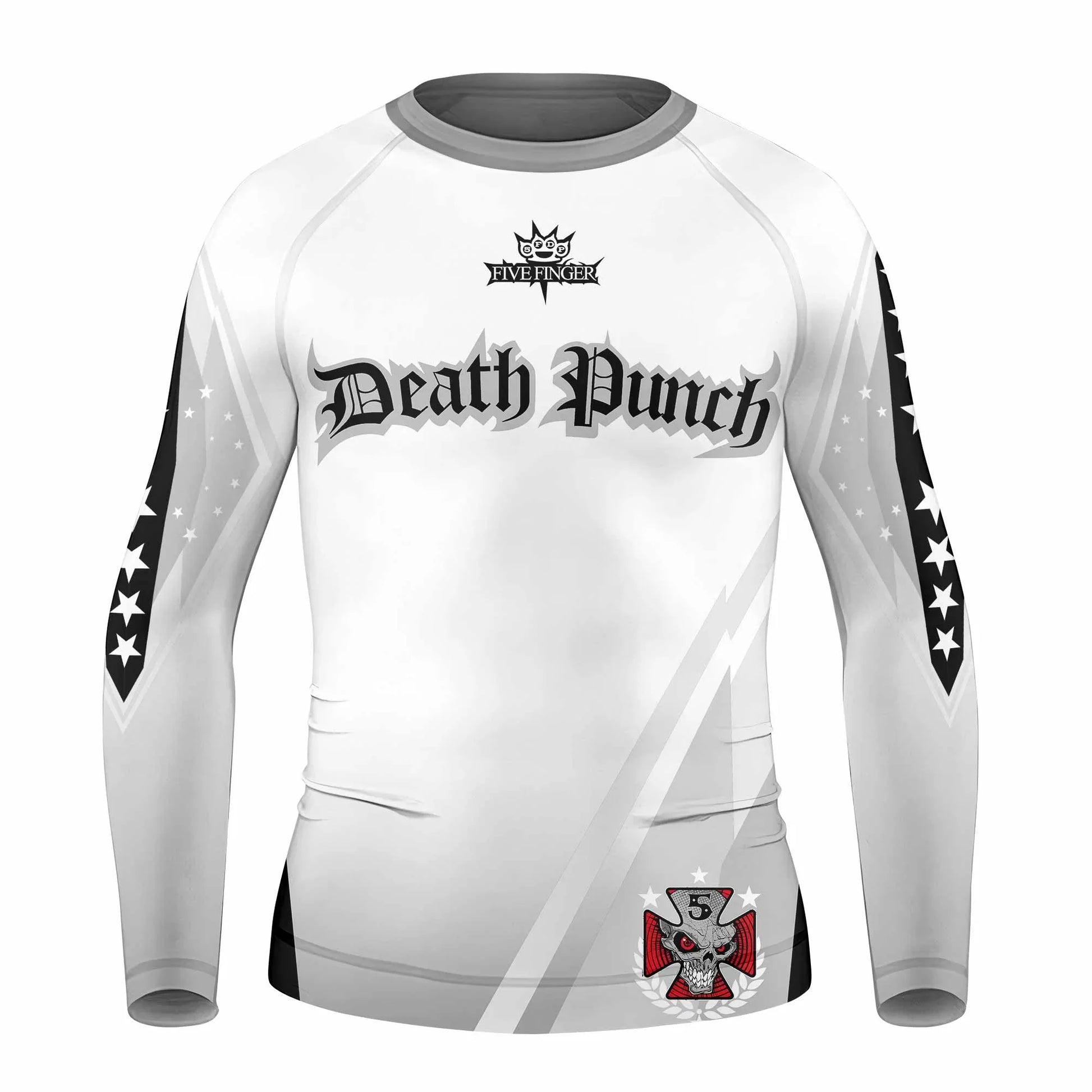 Death Punch Kids Rash Guard Long Sleeve - front view mockup
