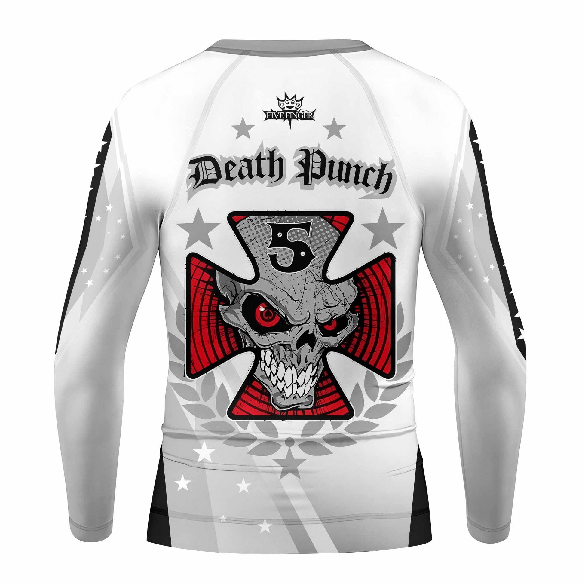 Death Punch Kids Rash Guard Long Sleeve - back view mockup