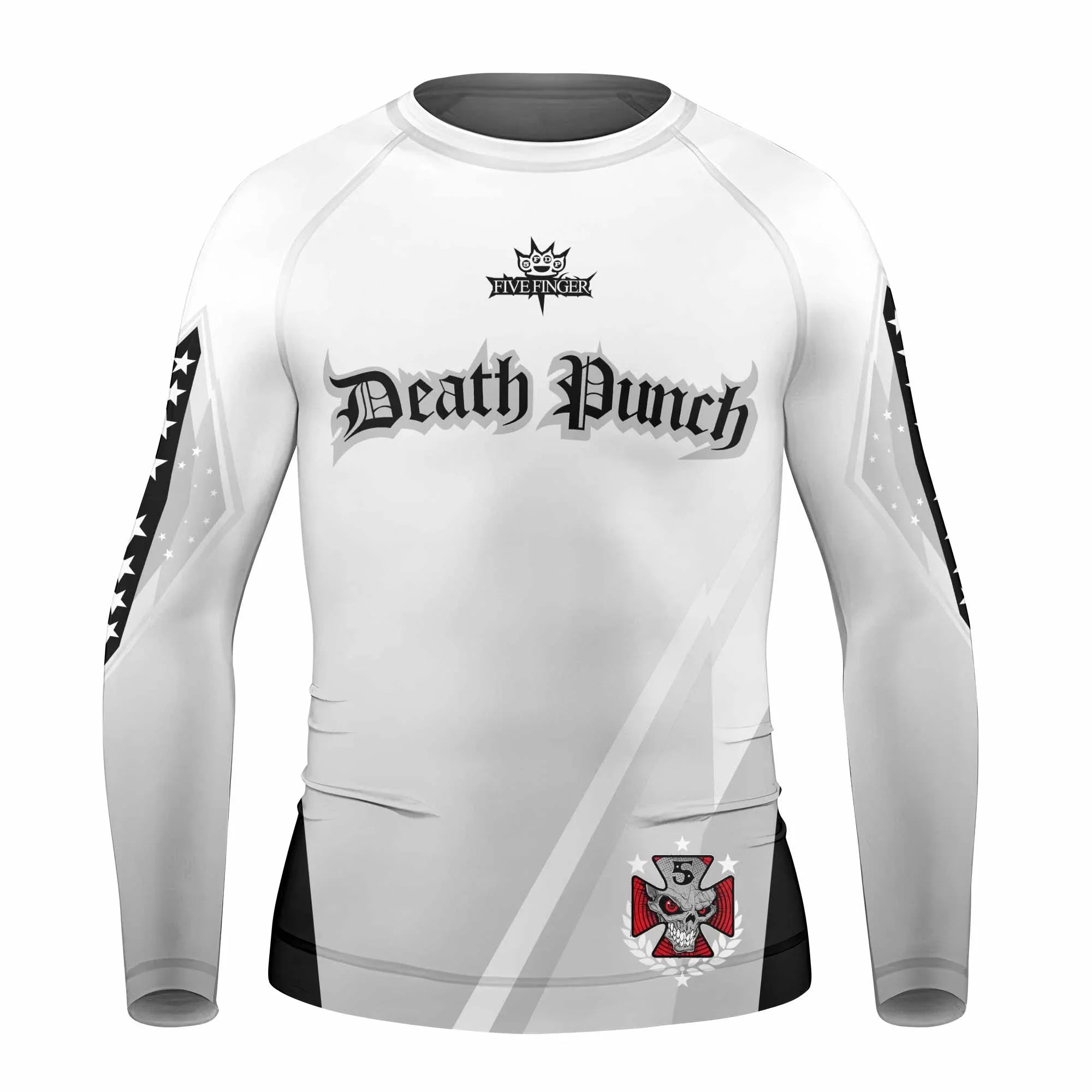 Death Punch Kids Rash Guard Long Sleeve - front view mockup