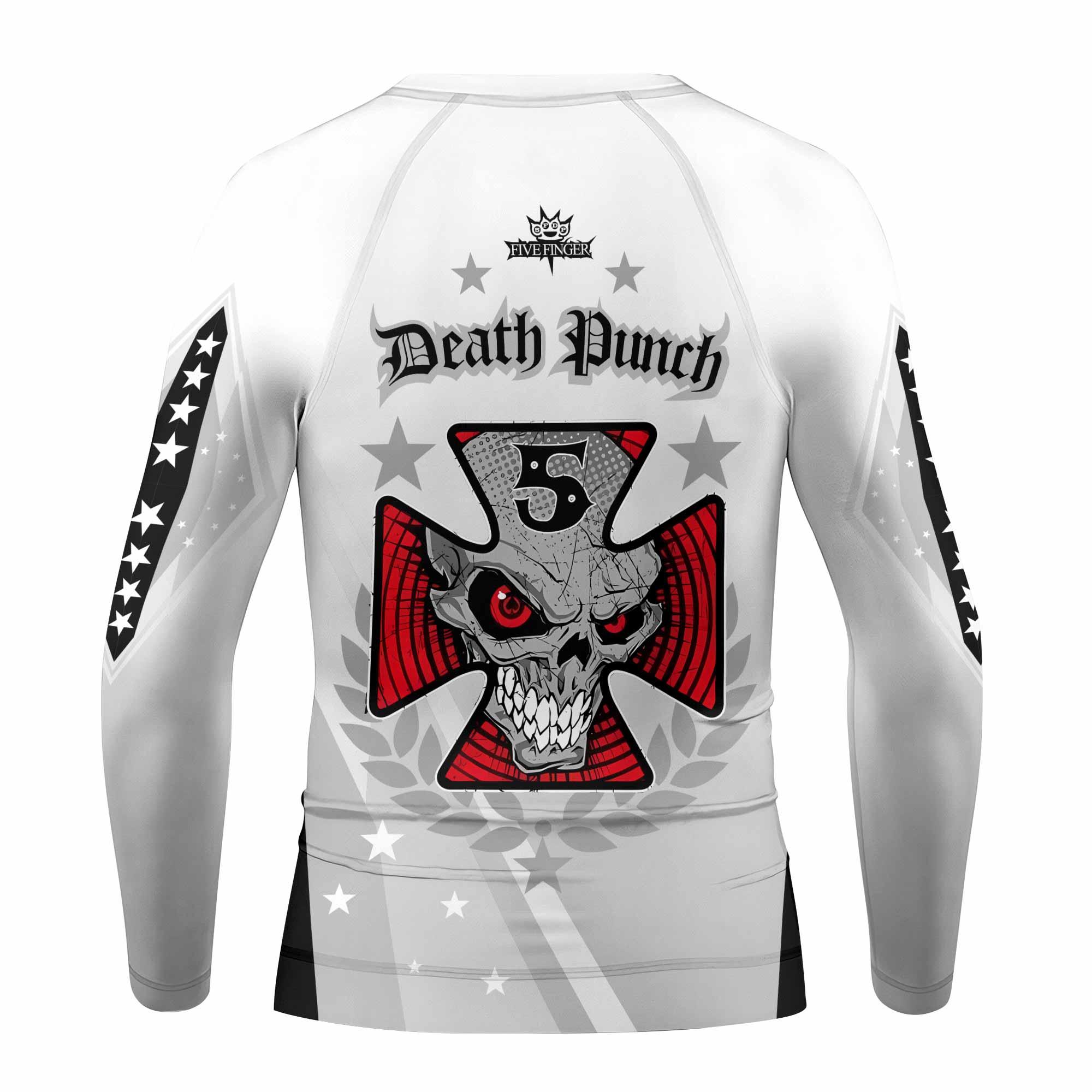 Death Punch Kids Rash Guard Long Sleeve - back view mockup