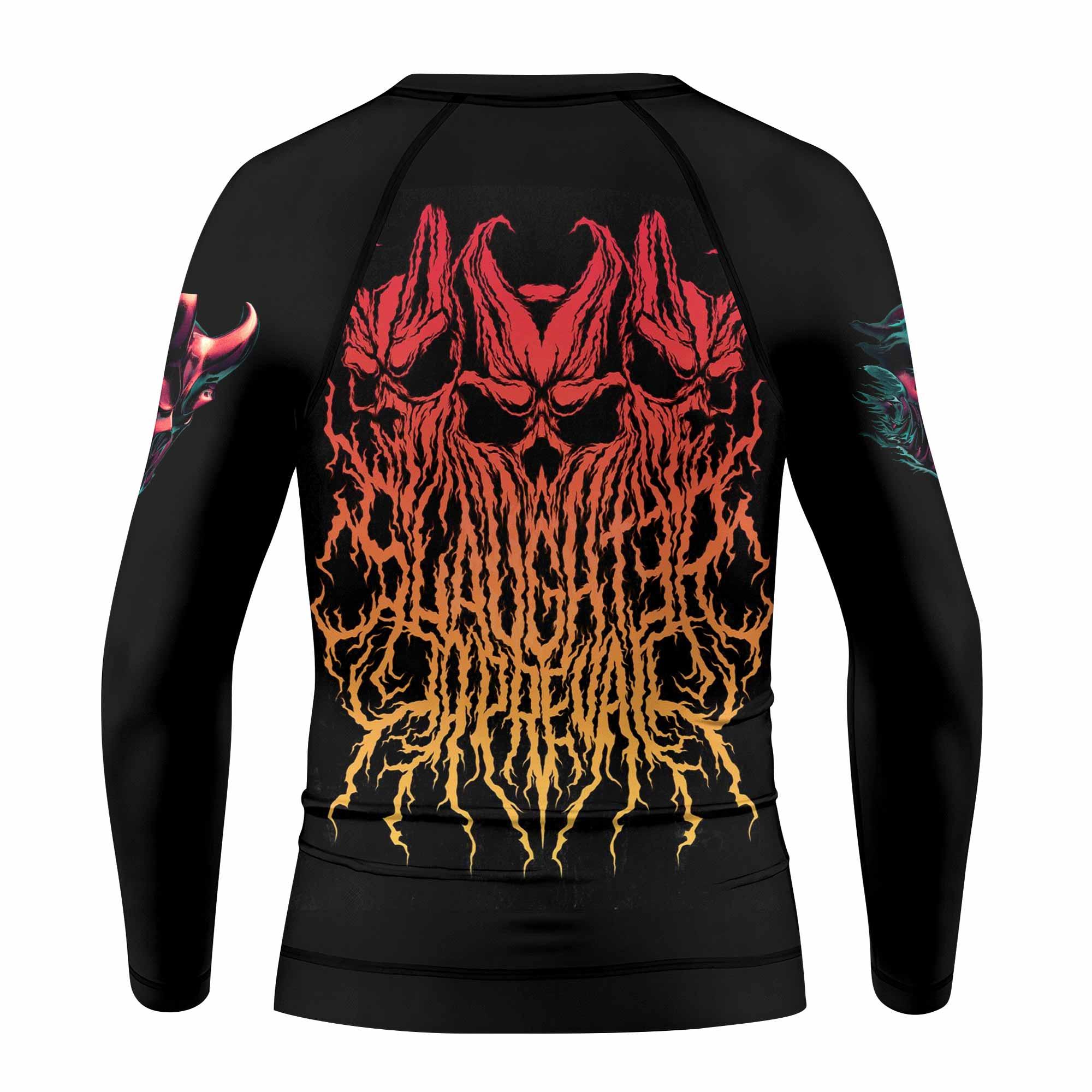 Kostolom Kids Rash Guard Long Sleeve - back view mockup