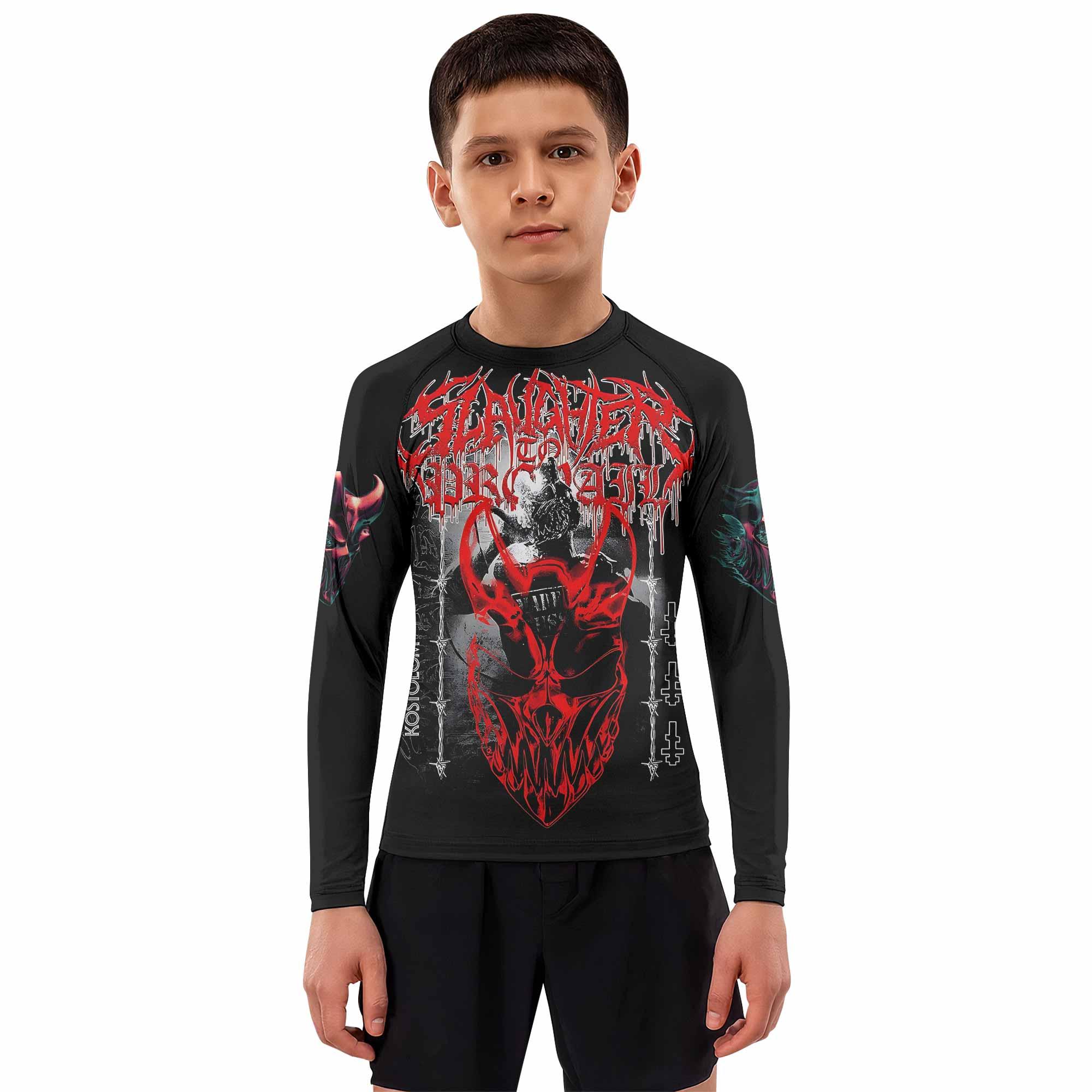 Kostolom Kids Rash Guard Long Sleeve - boy's lifestyle view