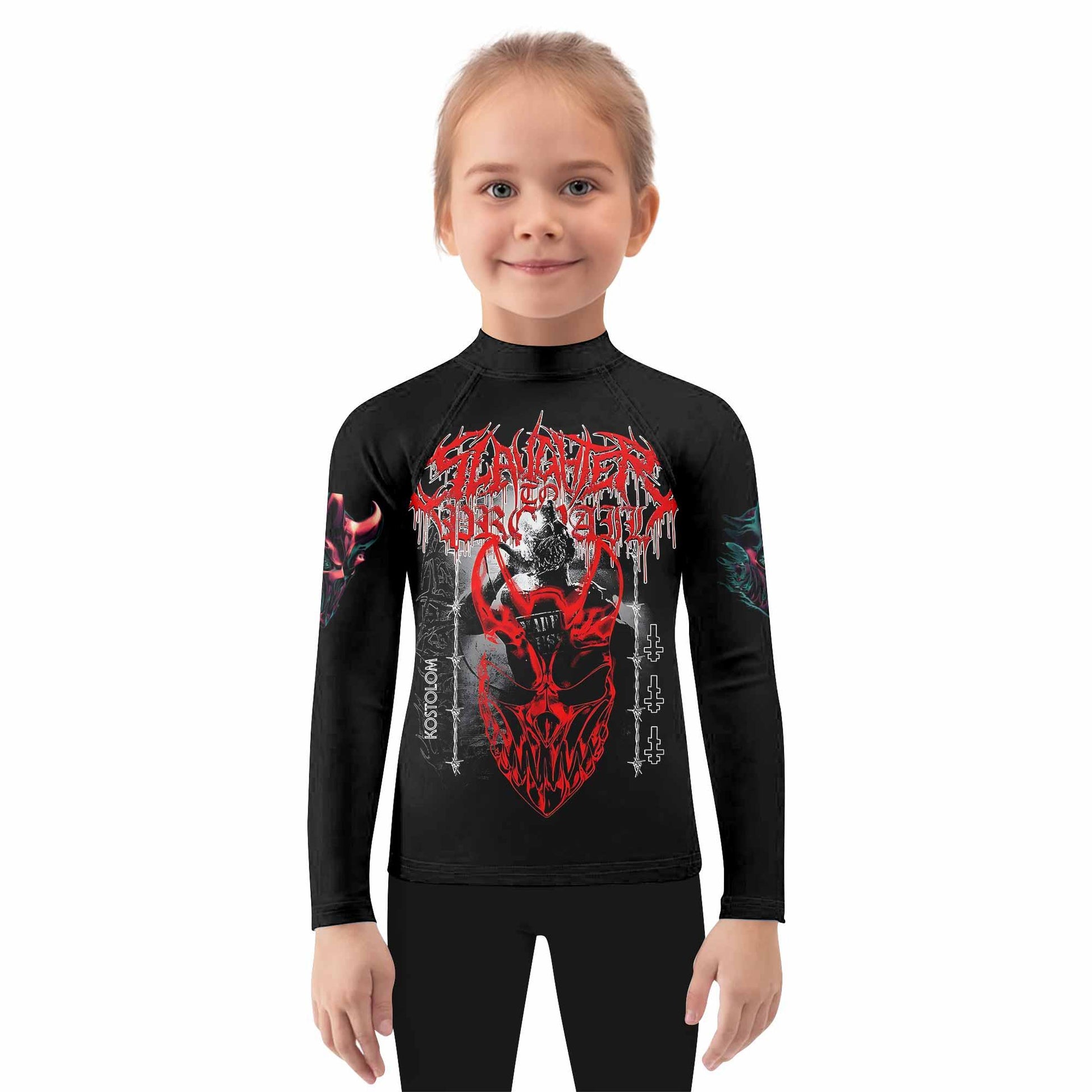 Kostolom Kids Rash Guard Long Sleeve - girl's lifestyle view