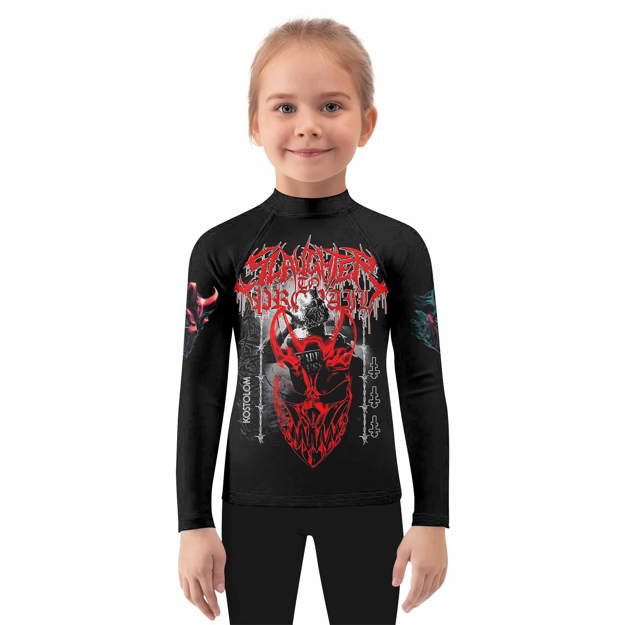Kostolom Kids Rash Guard Long Sleeve - girl's lifestyle view