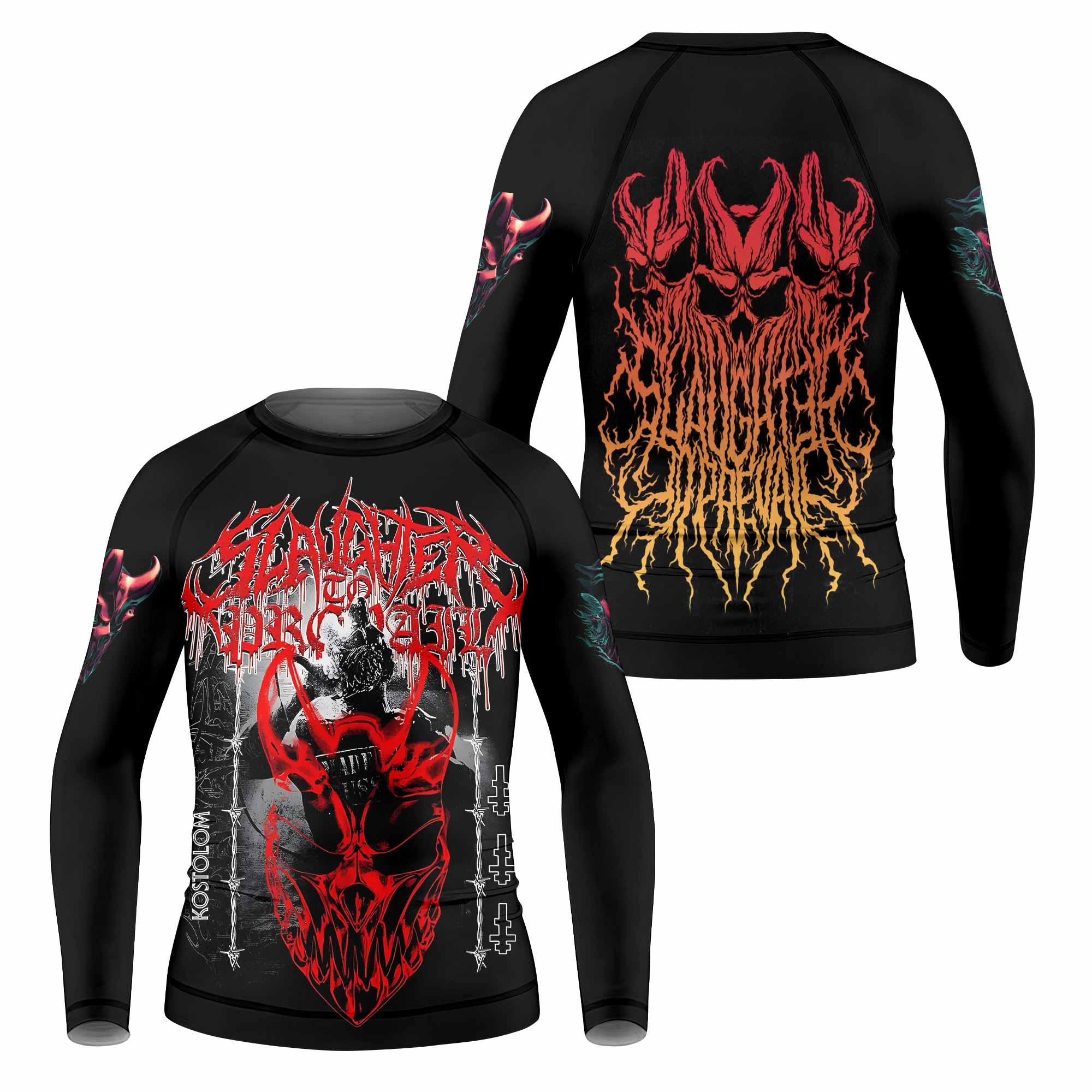 Kostolom Kids Rash Guard Long Sleeve - front and back view