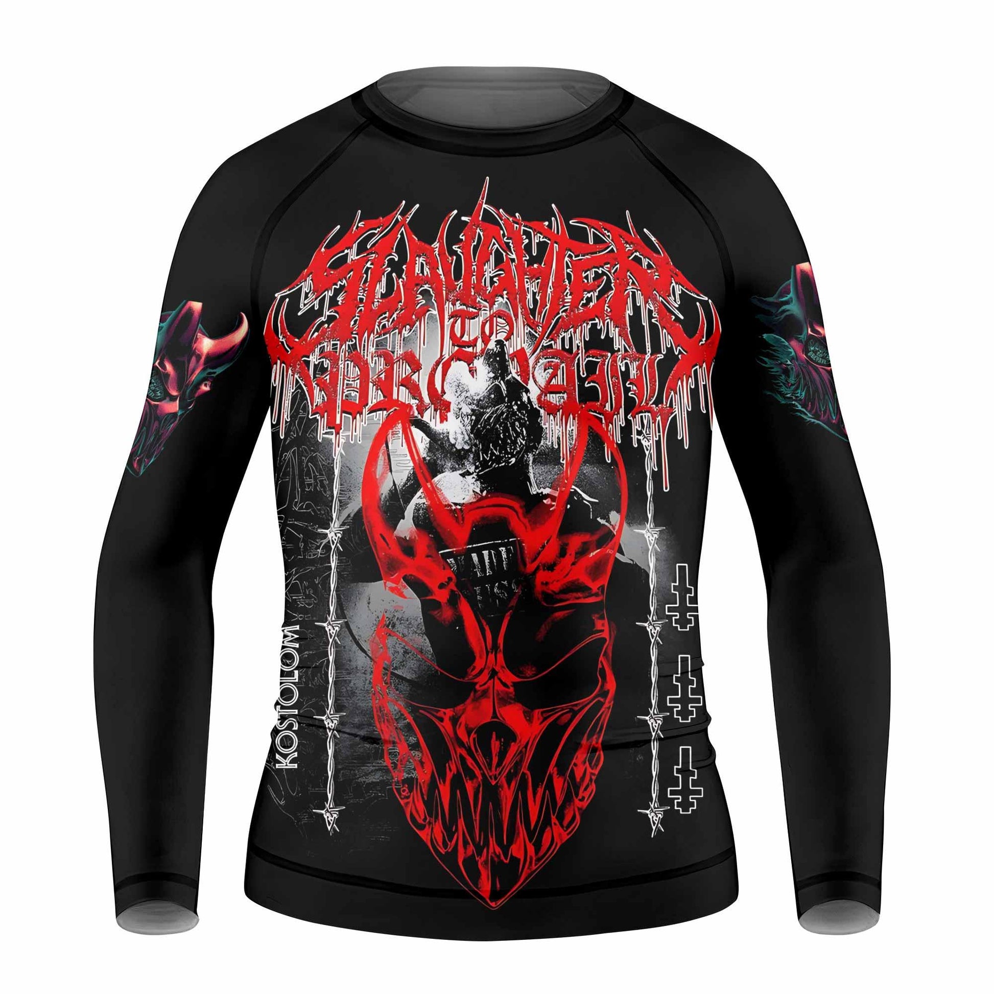 Kostolom Kids Rash Guard Long Sleeve - front view mockup