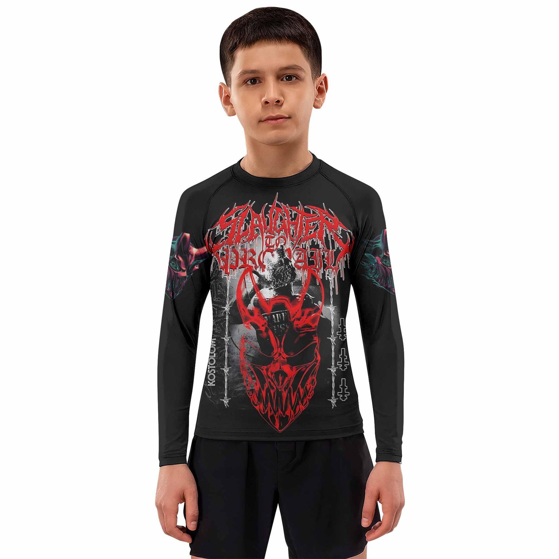 Kostolom Kids Rash Guard Long Sleeve - boy's lifestyle view