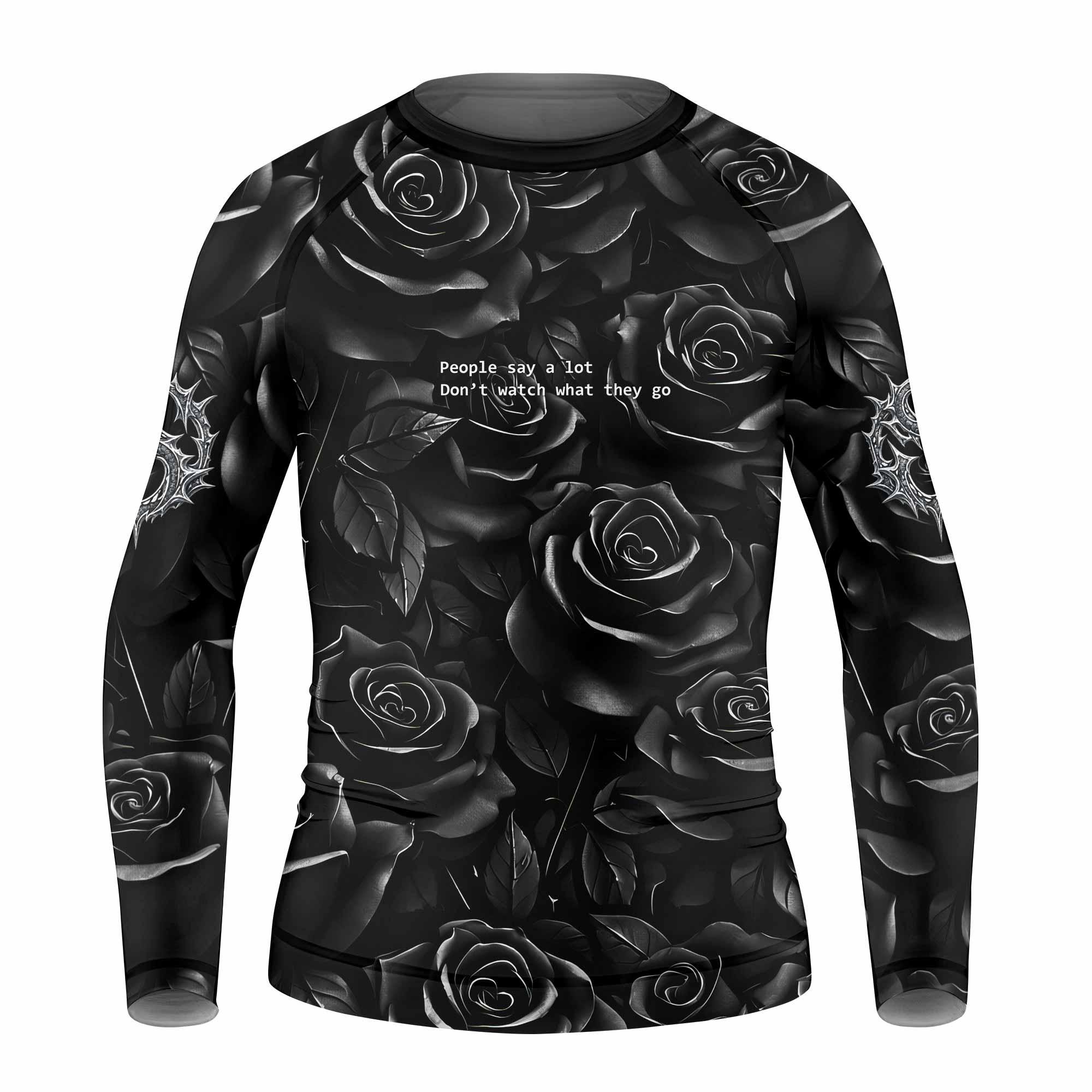 Pray for the Rave Kids Rash Guard Long Sleeve - front view mockup