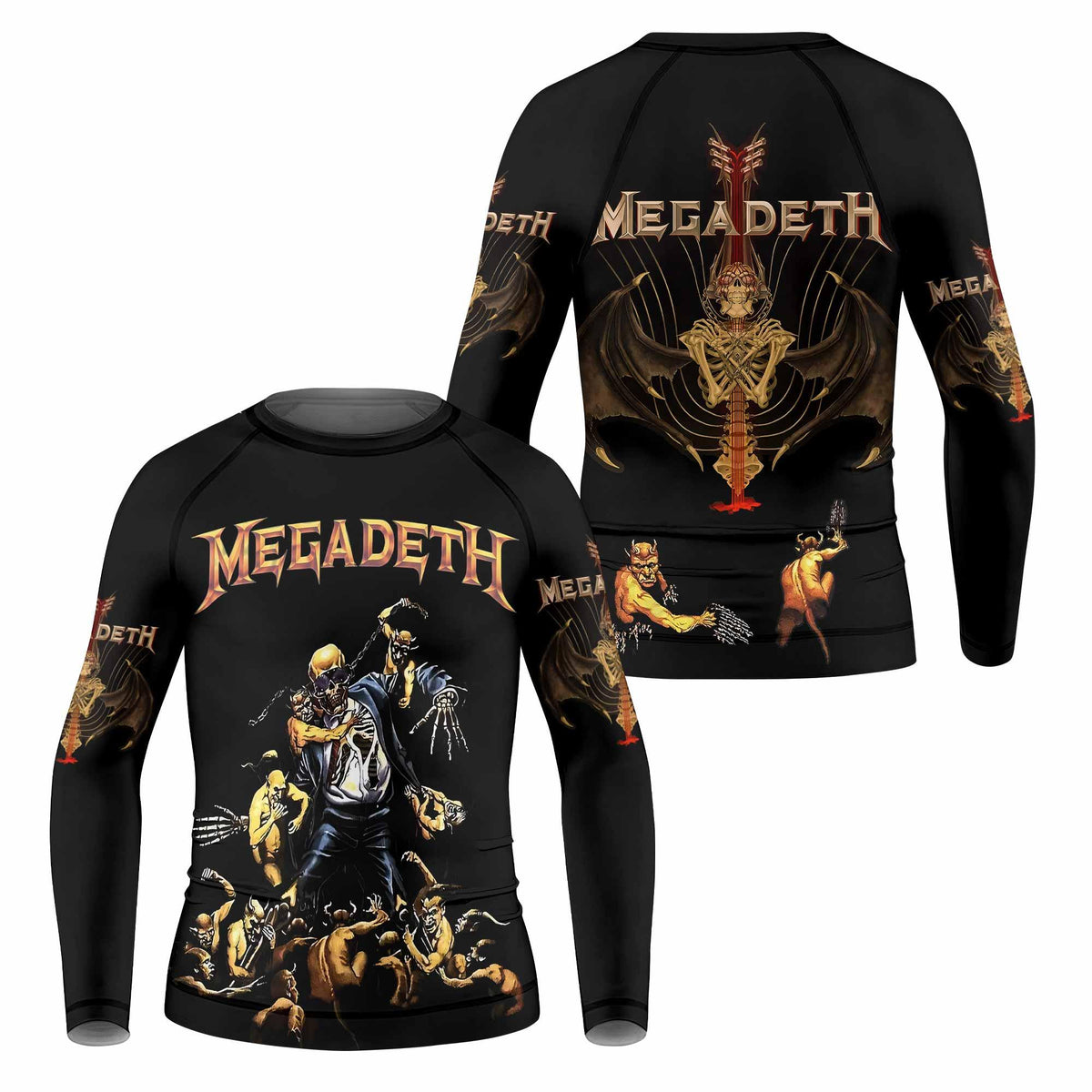 Megadeth Rash Guard Kids Rash Guard – Megadeth Holy Wars 991 Wild Oats | Stylish & Durable ...
