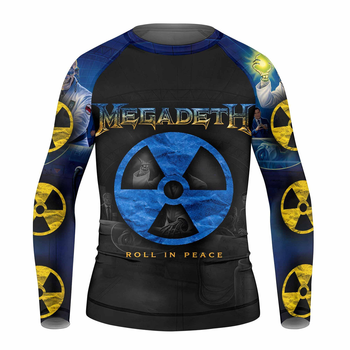 Megadeth Rash Guard Megadeth Roll In Peace Kids Rash Guard | Kids Rash Guard MMA & BJJ ...