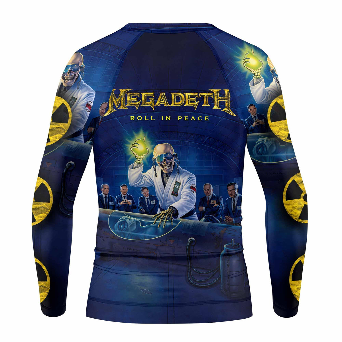 Megadeth Rash Guard Megadeth Roll In Peace Kids Rash Guard | Kids Rash Guard MMA & BJJ ...
