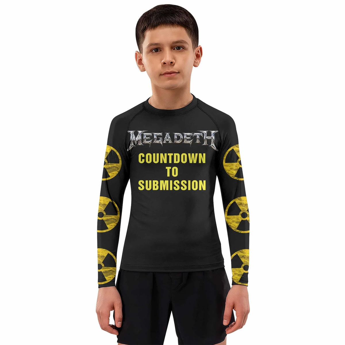 Megadeth Rash Guard Megadeth Countdown to Submission Kids Rash Guard | Kids Rash Guard ...
