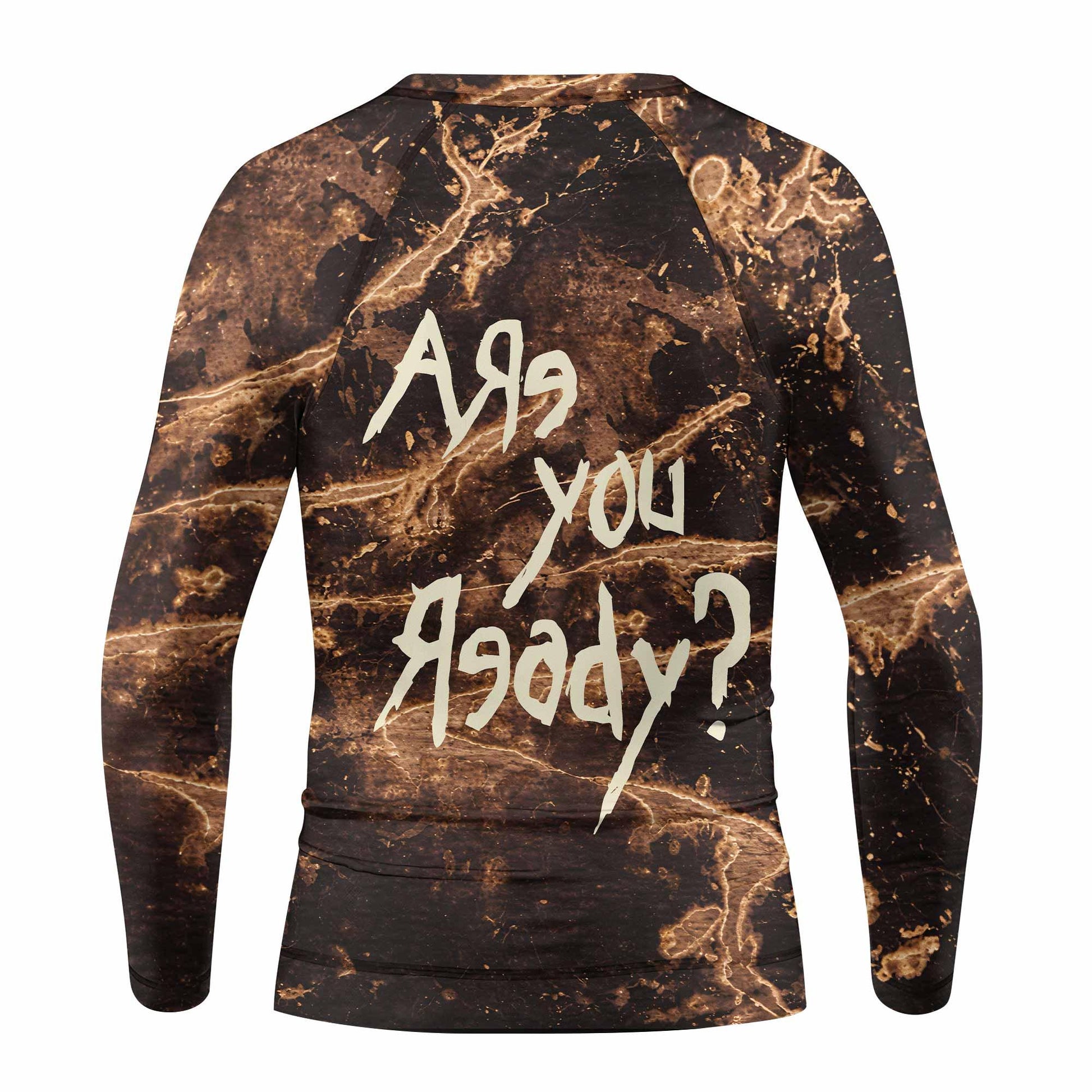 Are You Ready Korn Kids Rash Guard Long Sleeve - back view mockup