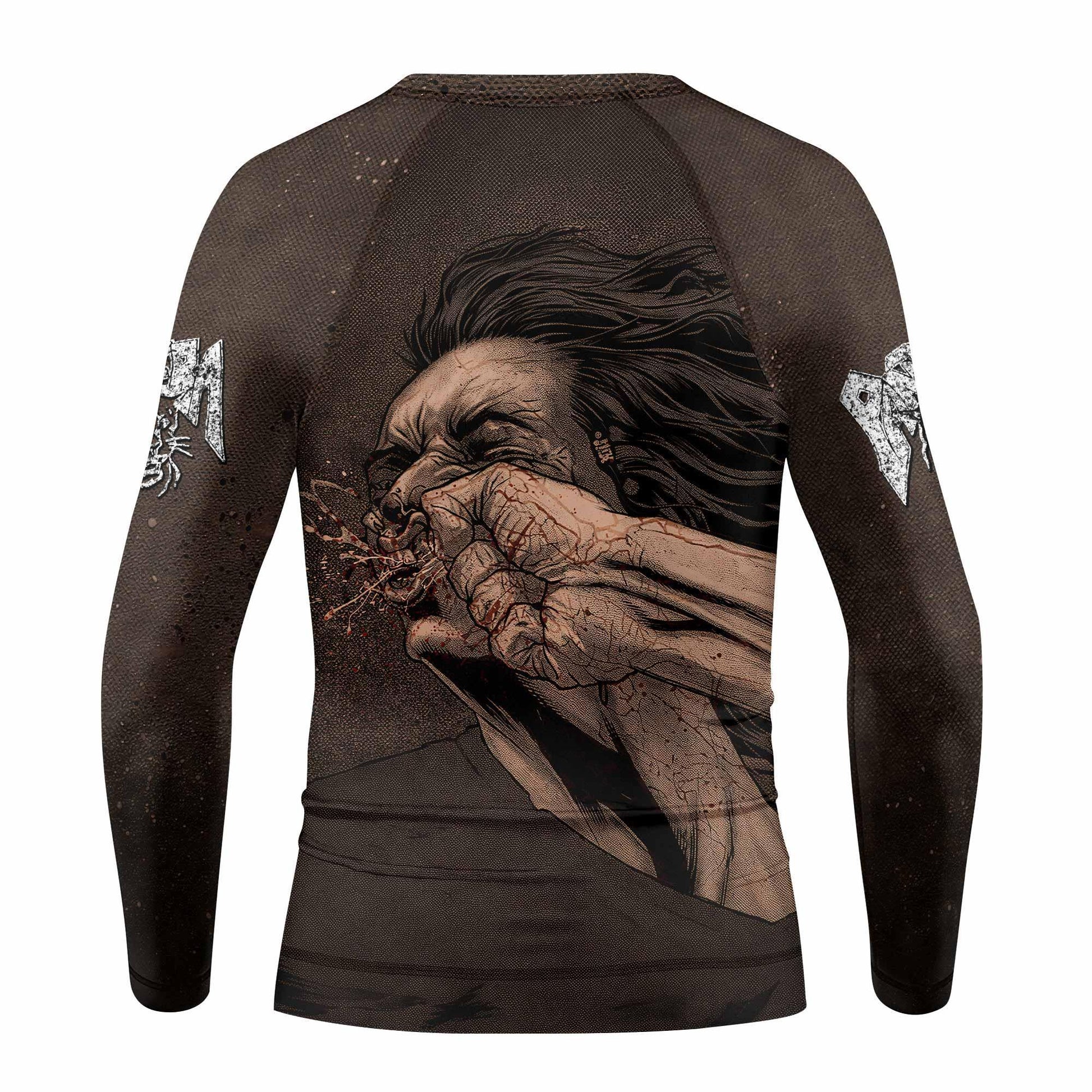 Pantera Vulgar Display Of Control Kids Rash Guard Long Sleeve - back view mockup