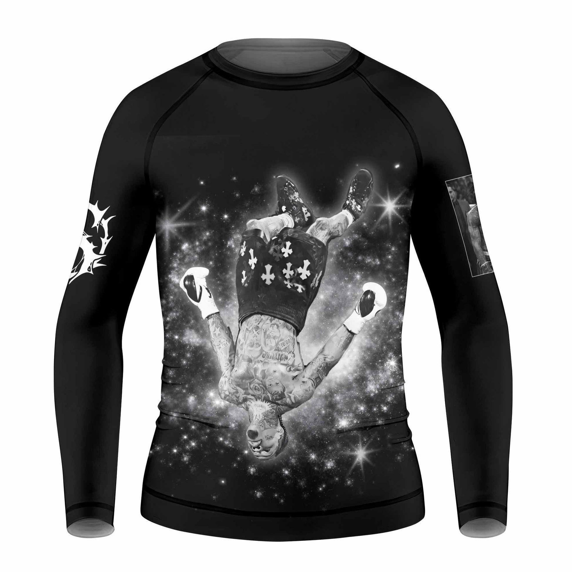 Gervonta Tank Davis Flip Kids Rash Guard Long Sleeve - front view mockup