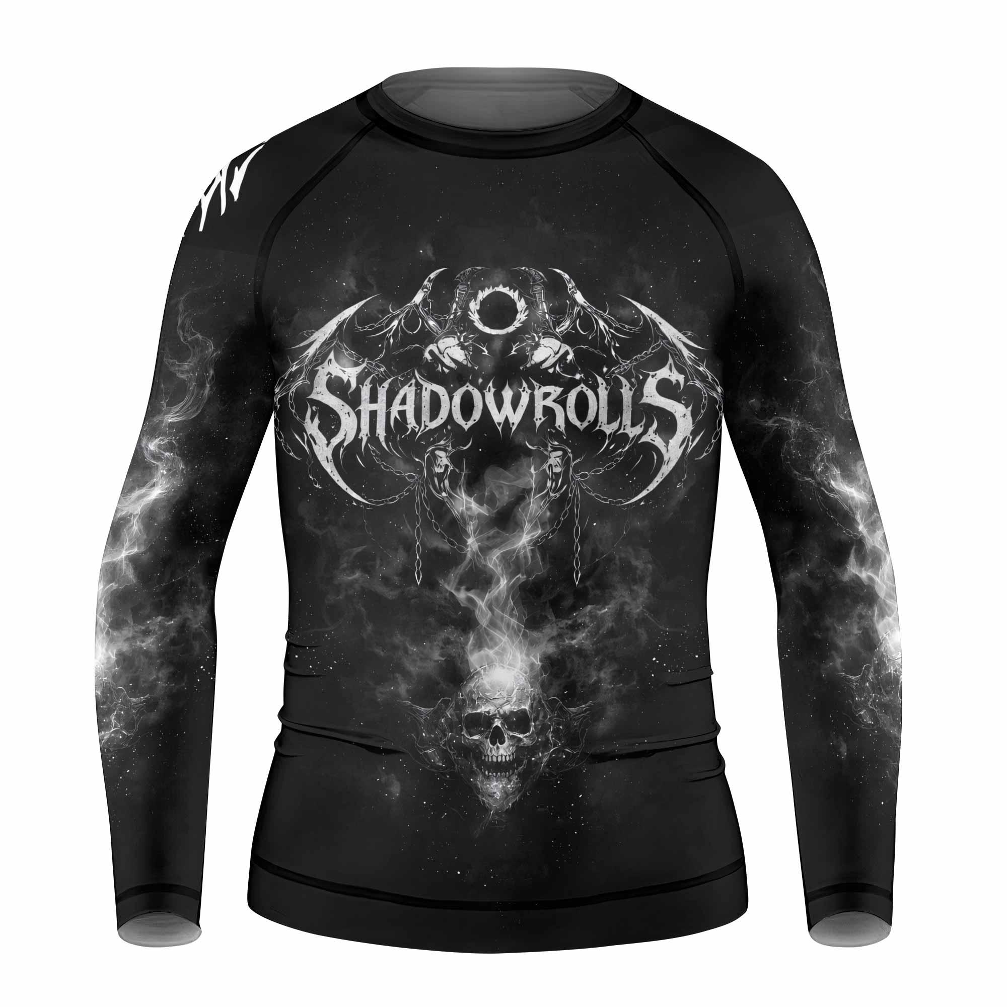 Wraith of the Abyss Kids Rash Guard Long Sleeve - front view mockup