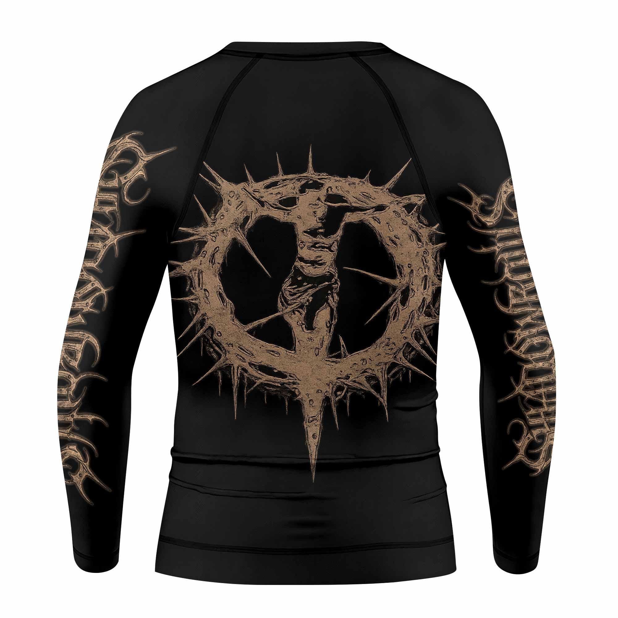 Tears Of Christ Kids Rash Guard Long Sleeve - back view mockup