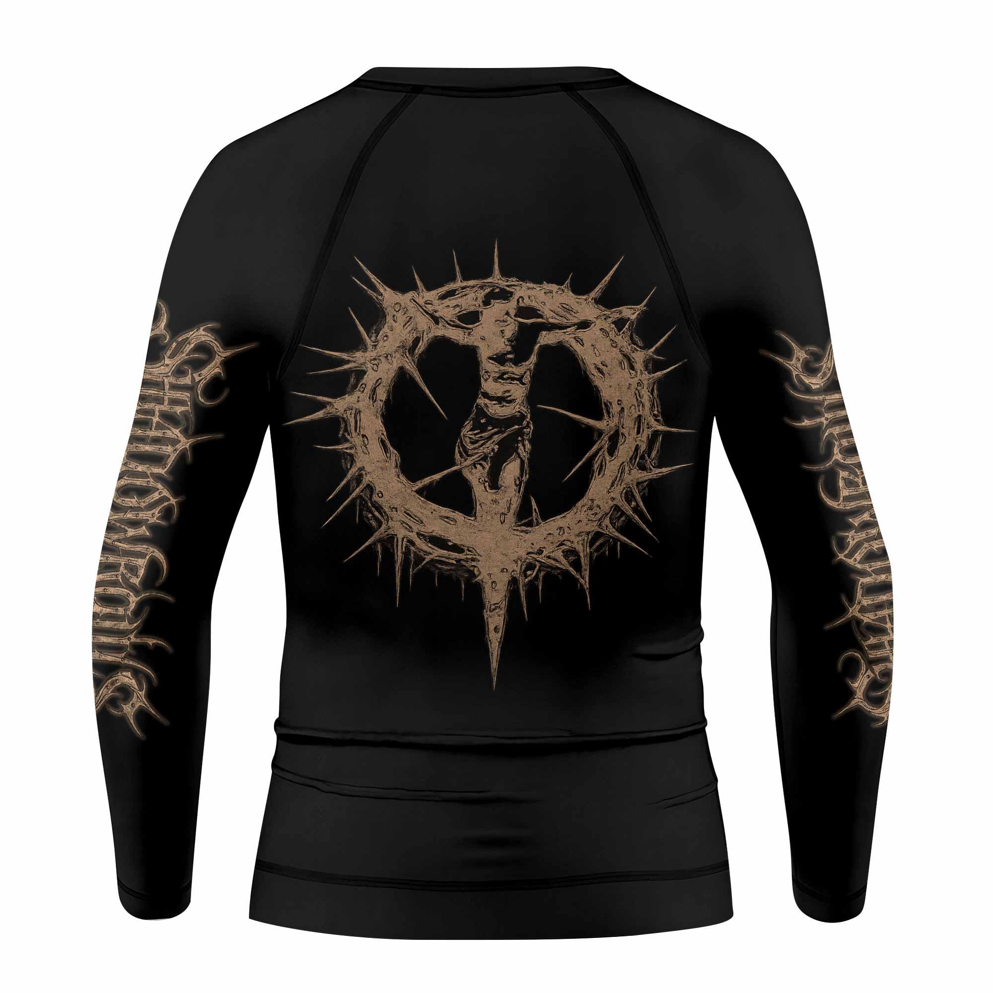 Tears Of Christ Kids Rash Guard Long Sleeve - back view mockup