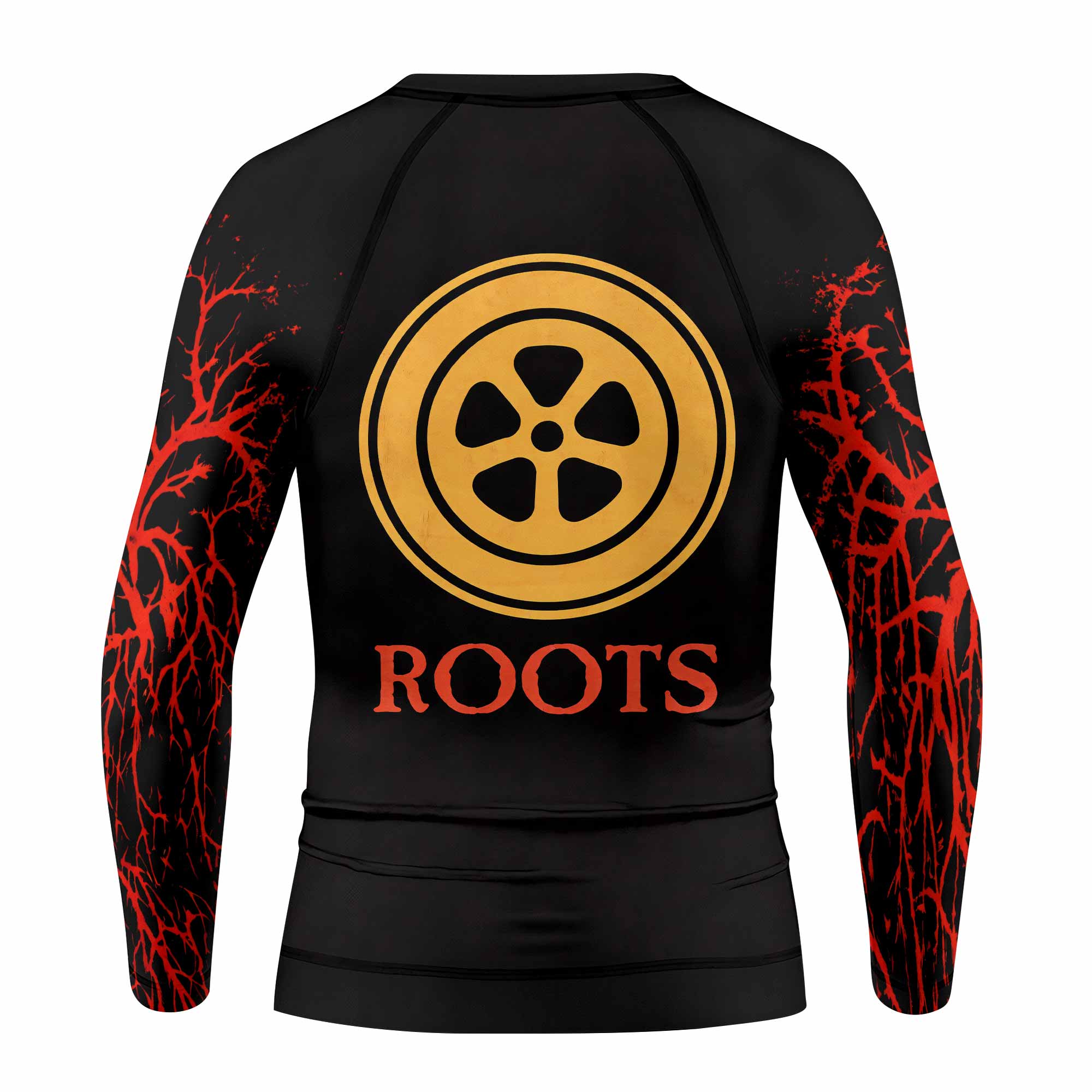 Sepultura Roots Kids Rash Guard Long Sleeve - back view mockup