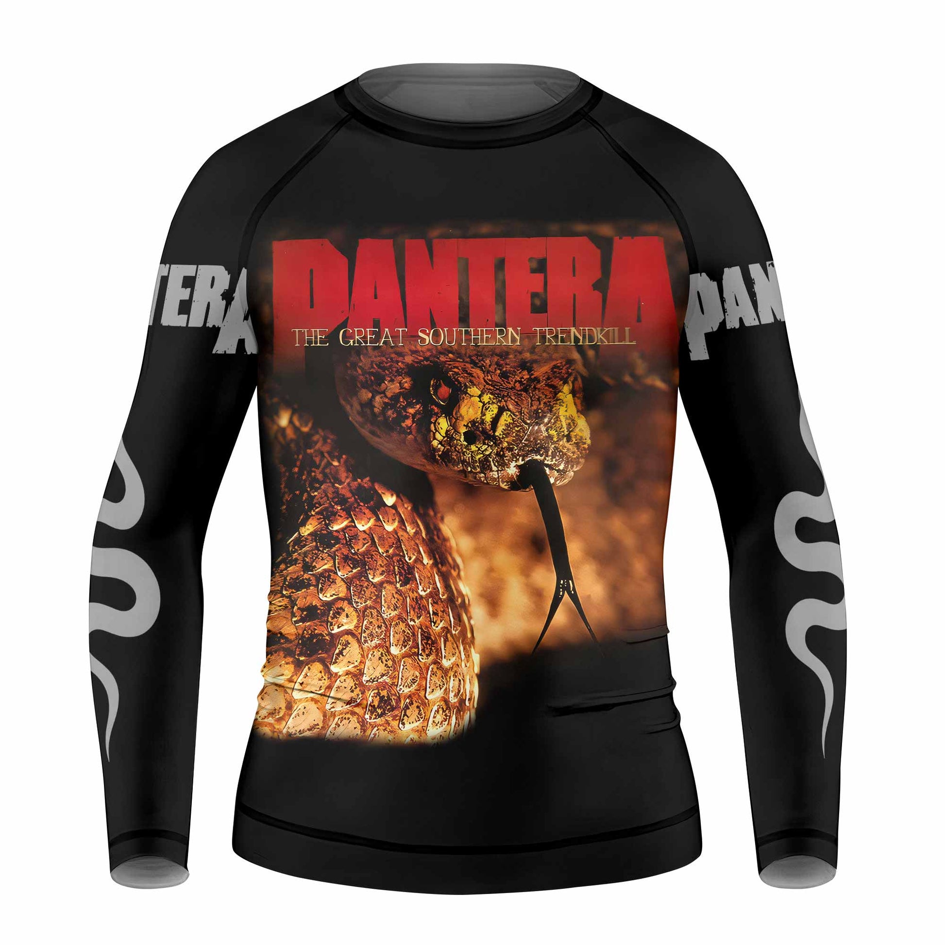 Pantera The Great Southern Trendkill Kids Rash Guard Long Sleeve - front view mockup