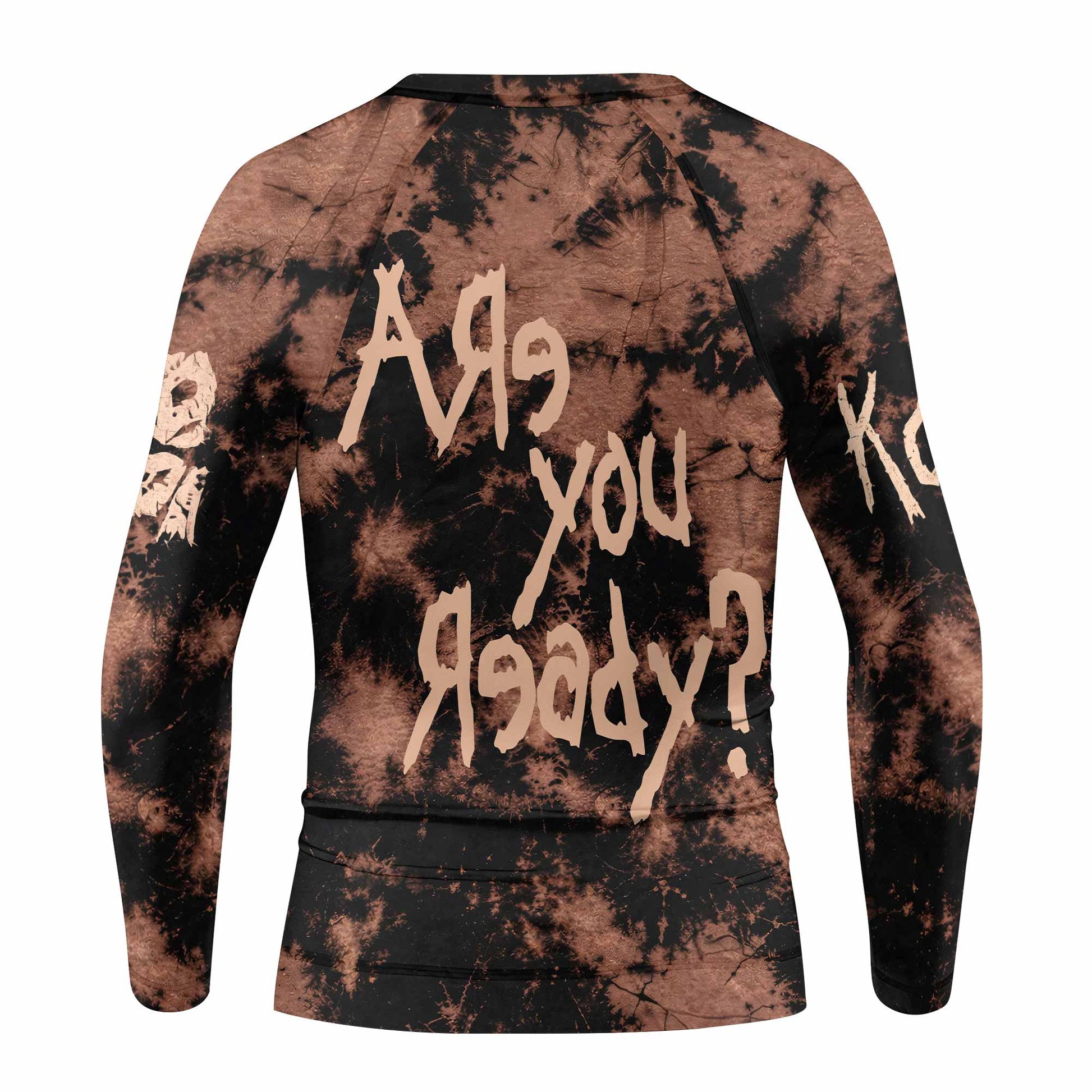Korn Are You Ready Kids Rash Guard Long Sleeve - back view mockup