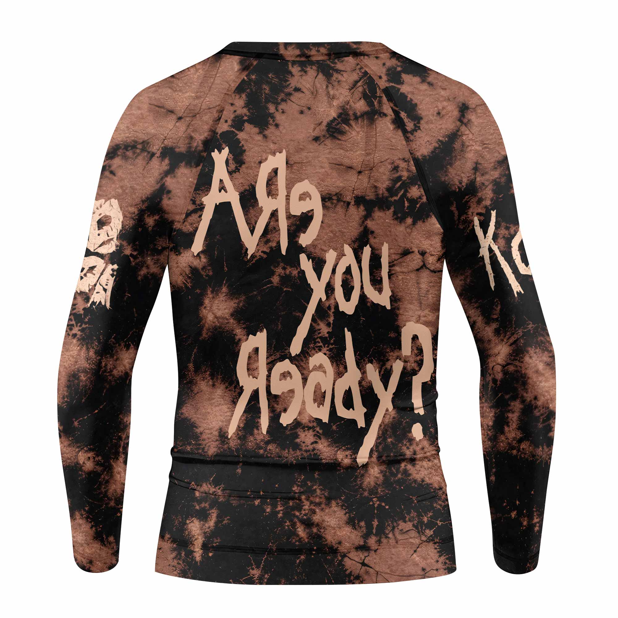 Korn Are You Ready Kids Rash Guard Long Sleeve - back view mockup