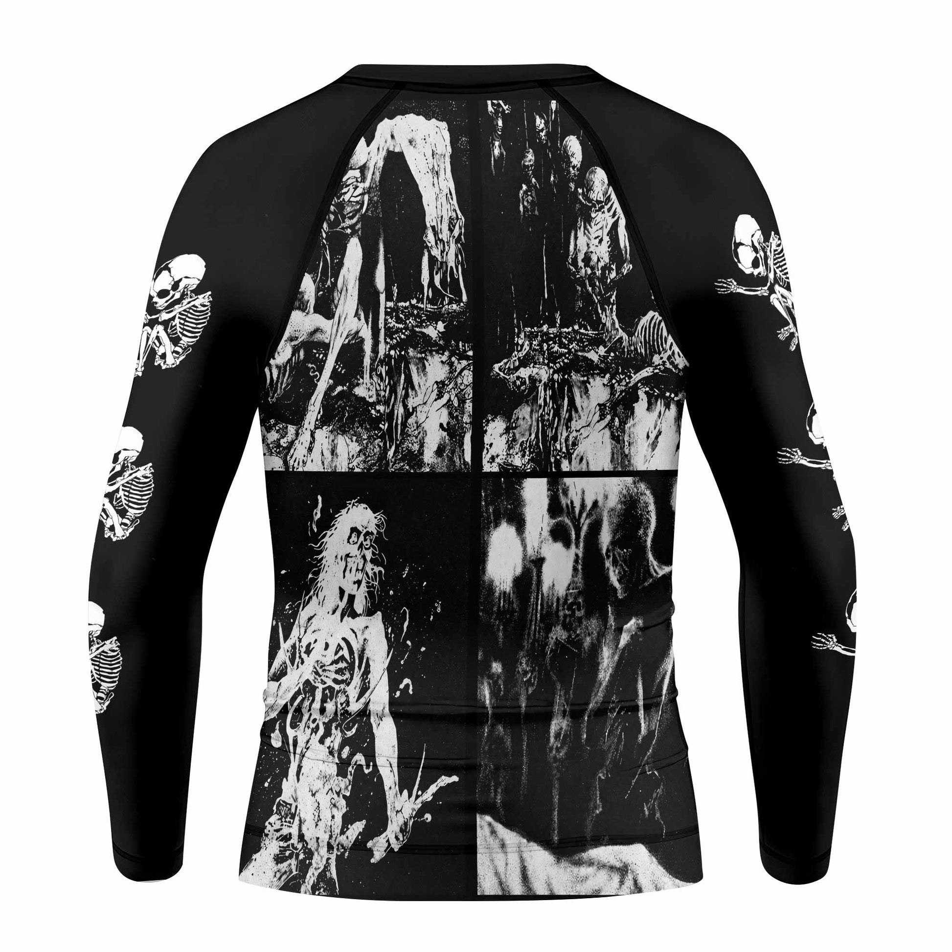 Cannibal Corpse Horror Kids Rash Guard Long Sleeve - back view mockup
