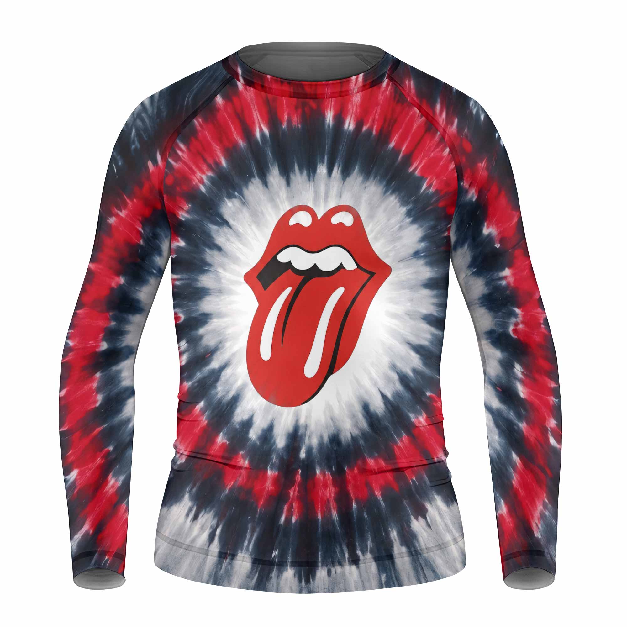 The Rolling Stones Kids Rash Guard Long Sleeve - front view mockup