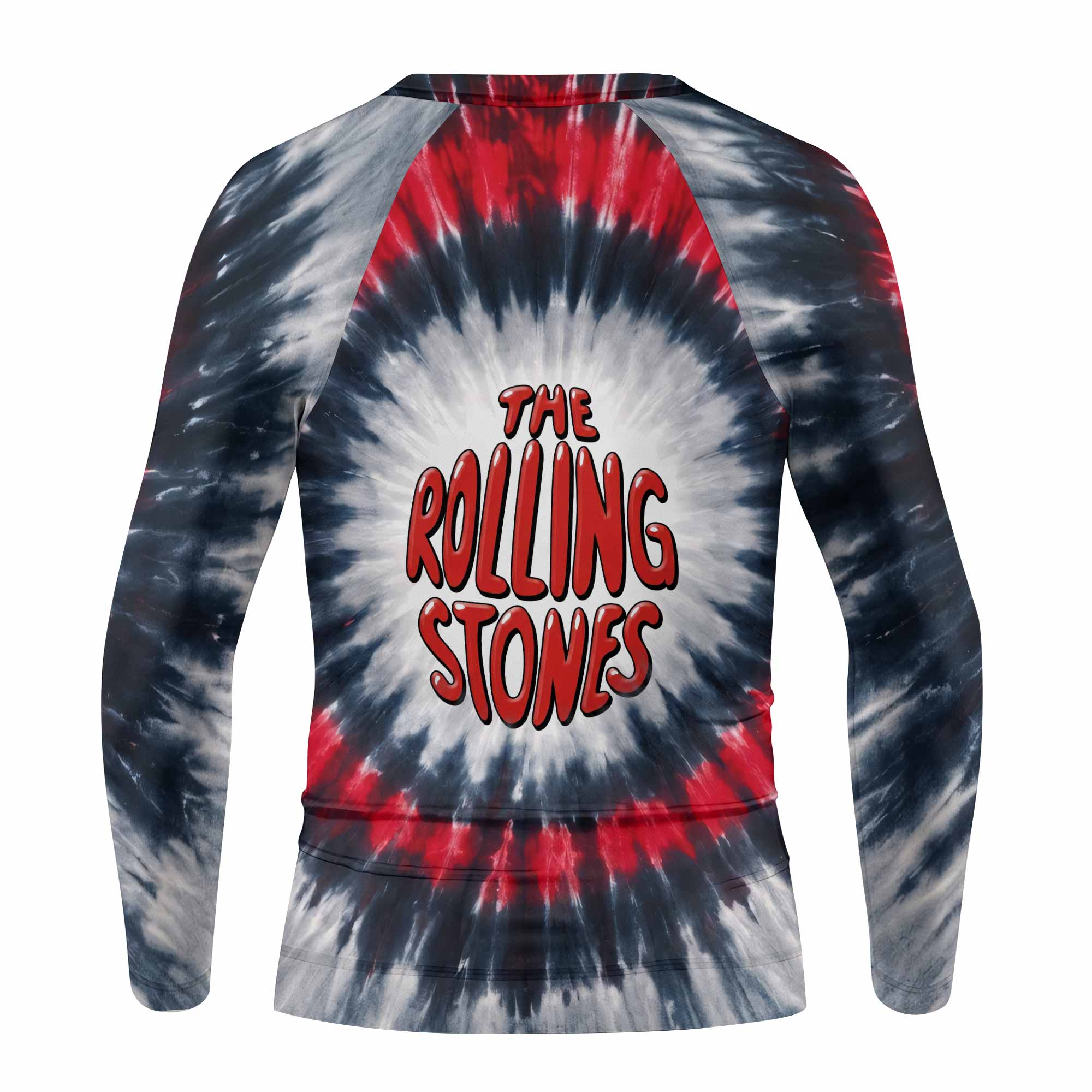 The Rolling Stones Kids Rash Guard Long Sleeve - back view mockup
