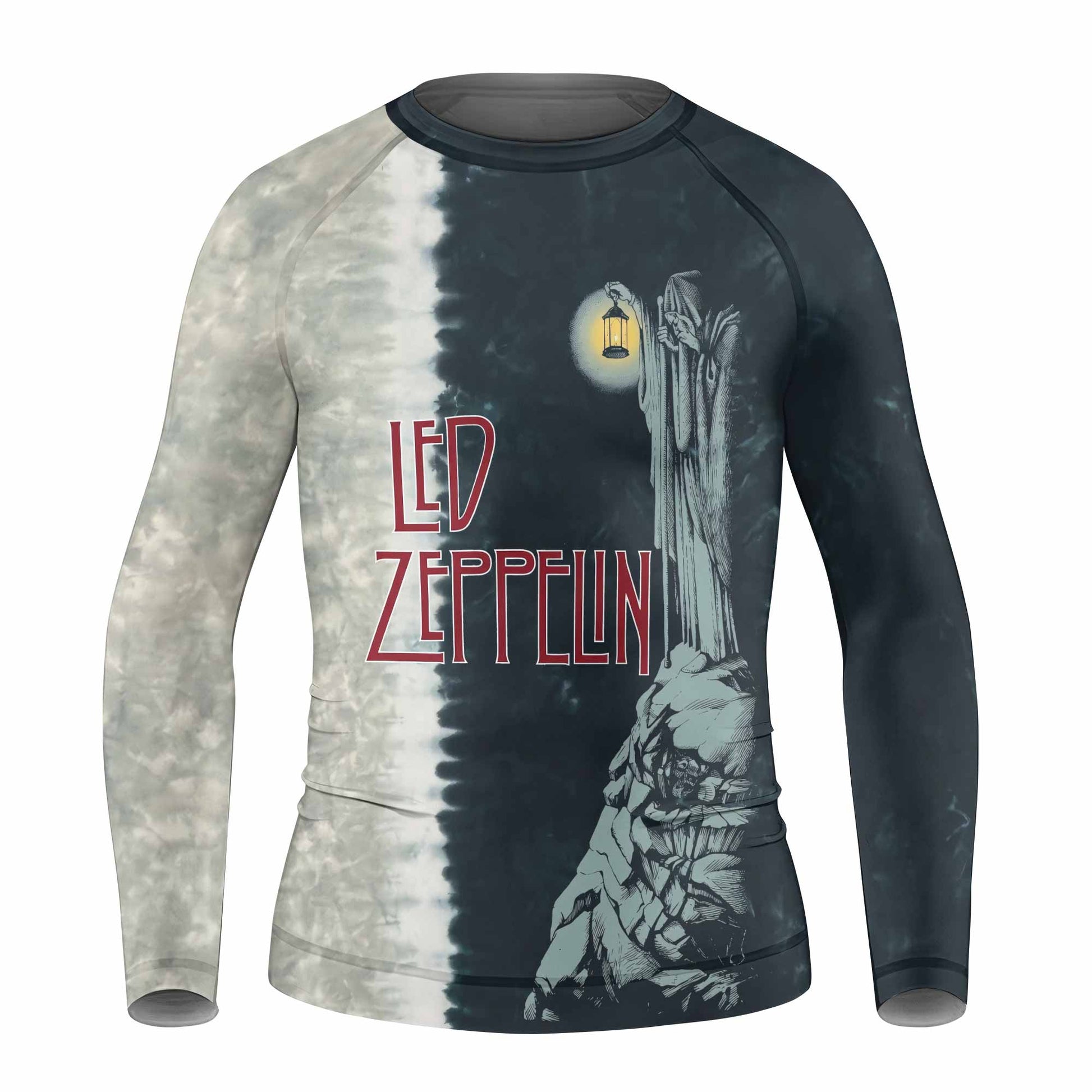 Led Zeppelin The Hermit Kids Rash Guard Long Sleeve - front view mockup