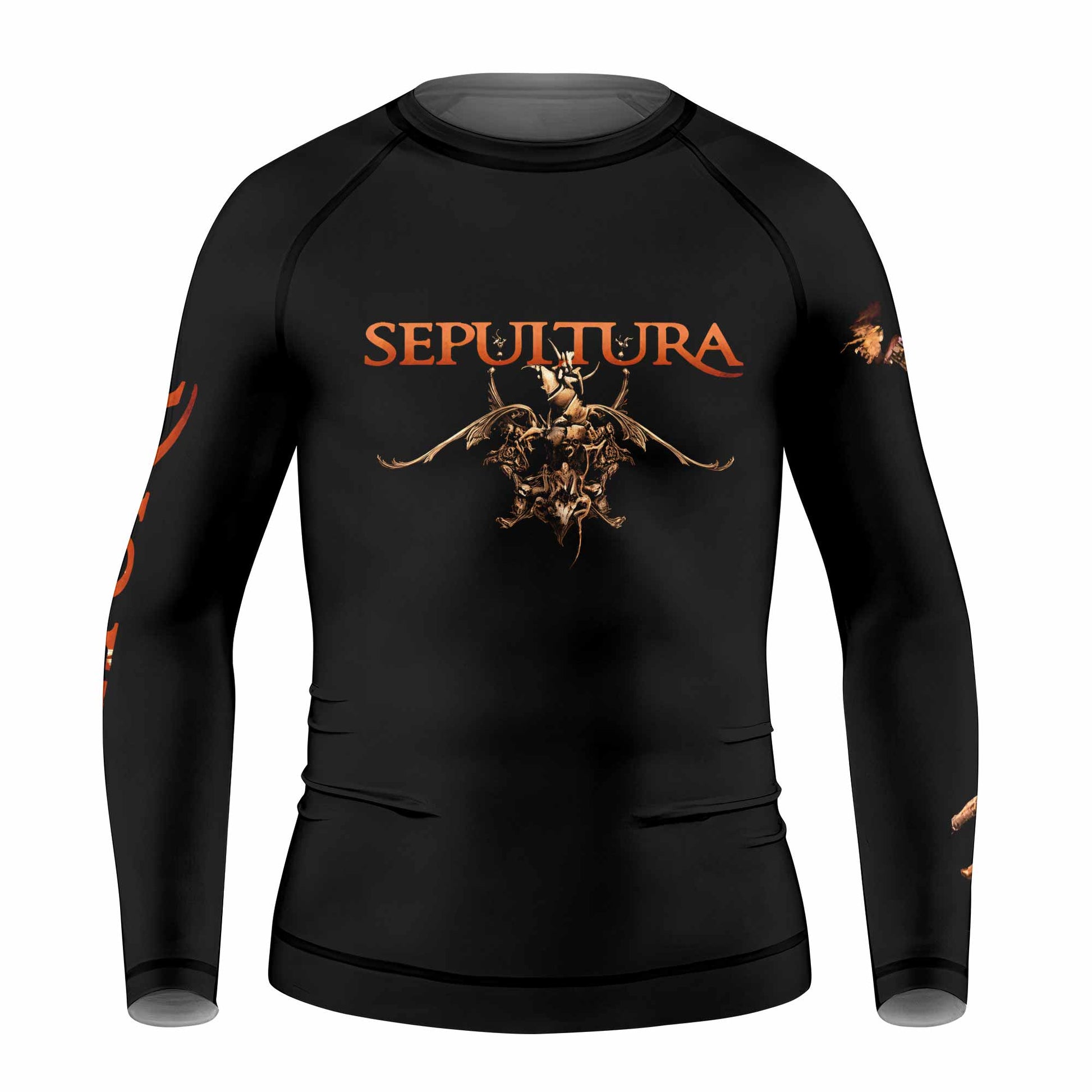 Sepultura A-Lex Kids Rash Guard Long Sleeve - front view mockup