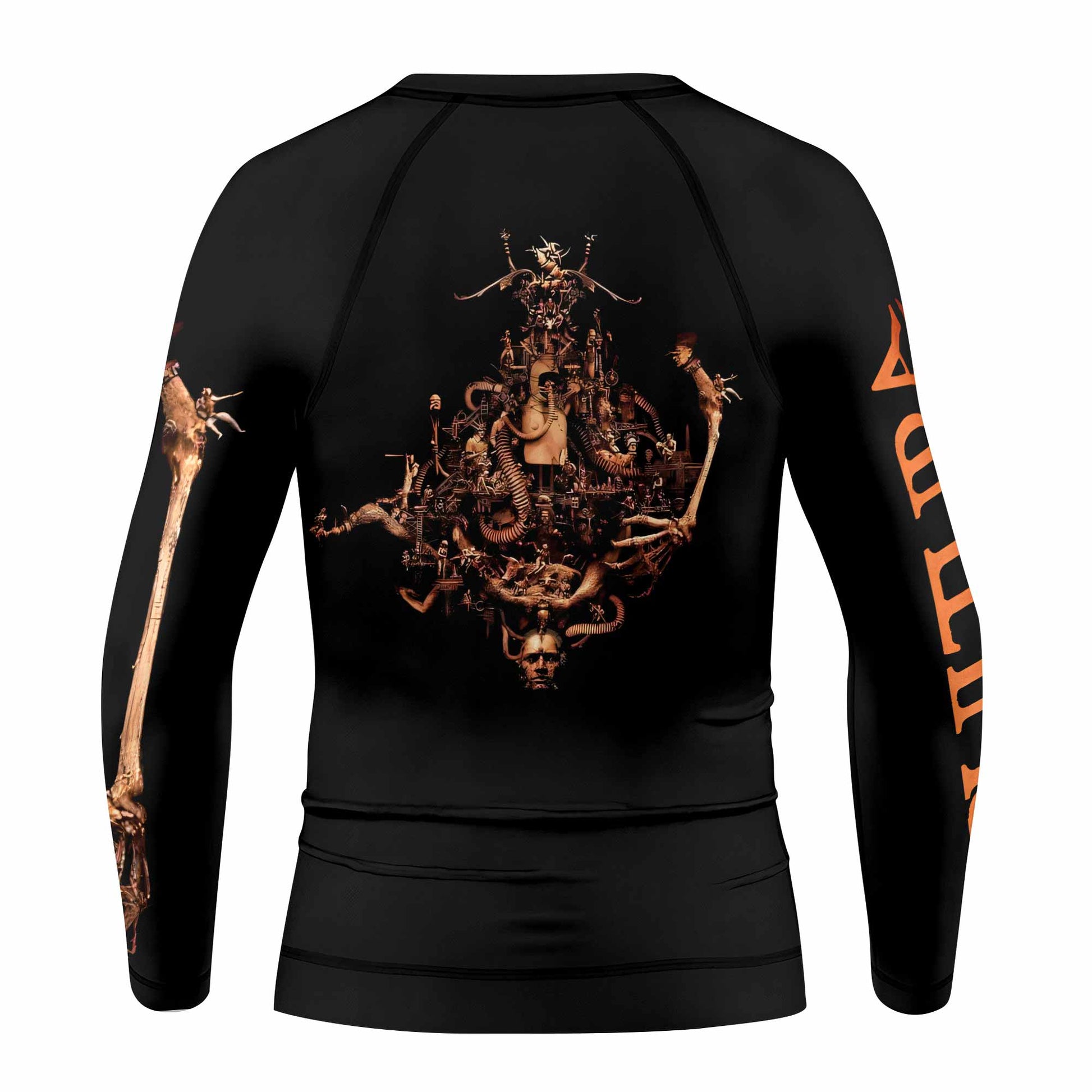Sepultura A-Lex Kids Rash Guard Long Sleeve - back view mockup