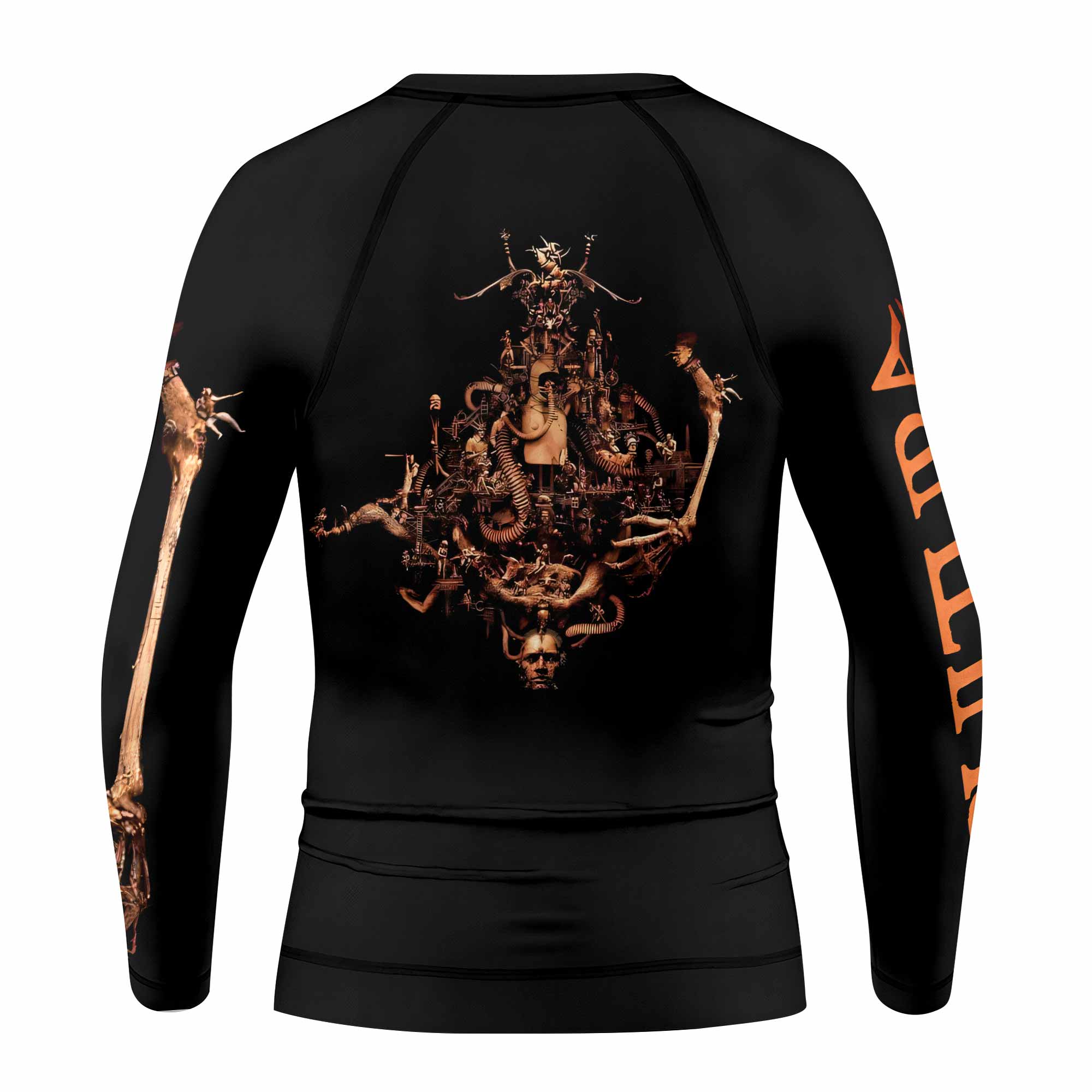 Sepultura A-Lex Kids Rash Guard Long Sleeve - back view mockup