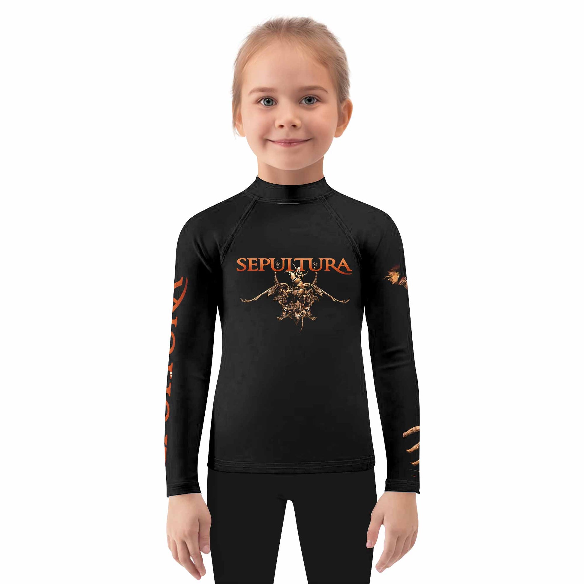 Sepultura A-Lex Kids Rash Guard Long Sleeve - girl's lifestyle view