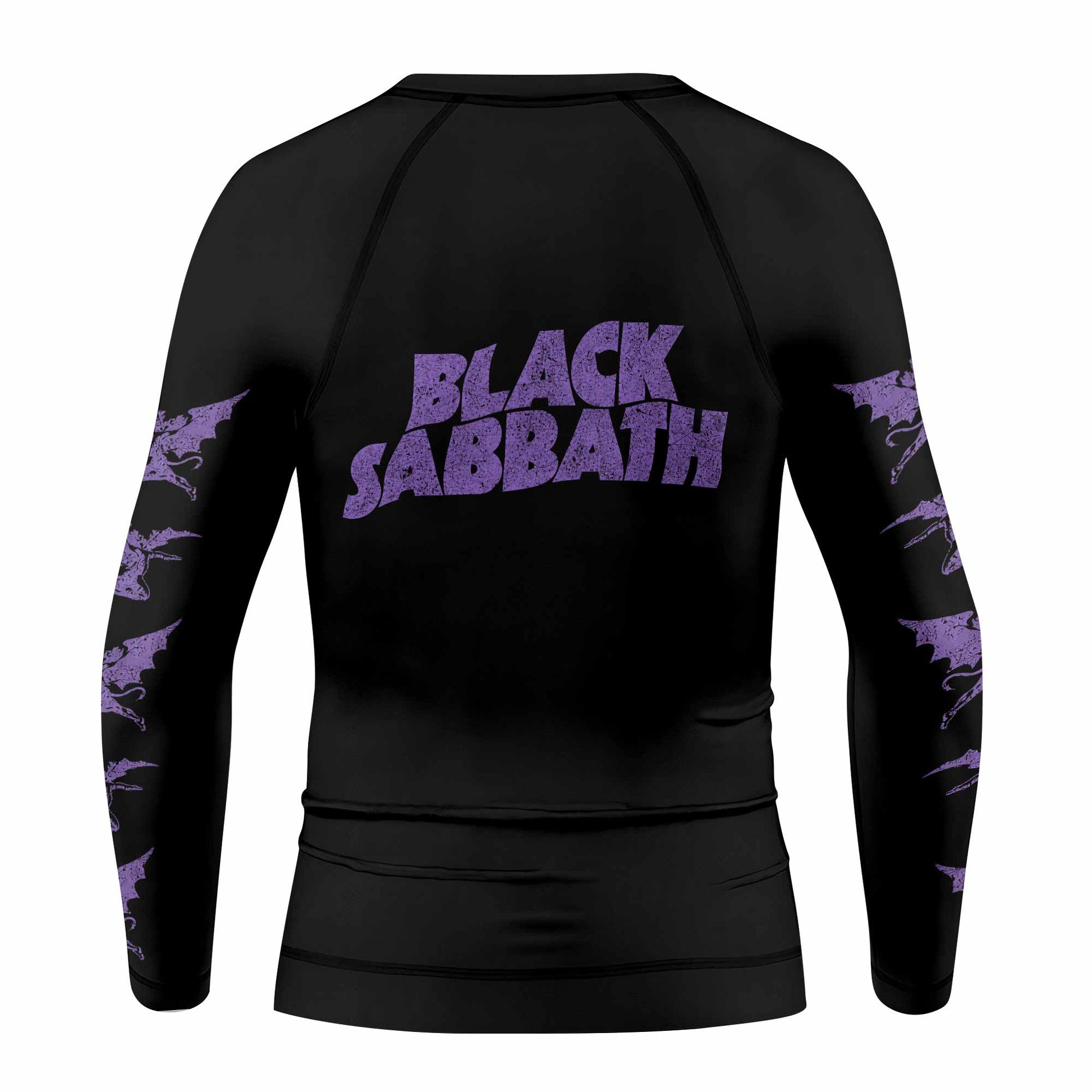 Black Sabbath Lord of This World Kids Rash Guard Long Sleeve - back view mockup