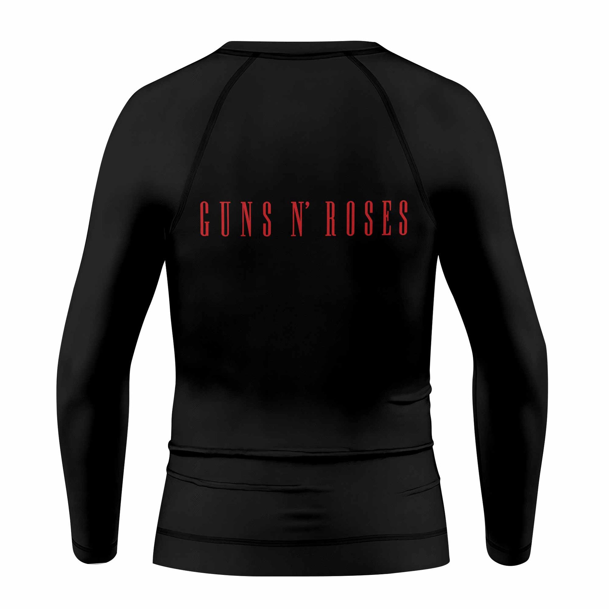 Guns N' Roses Appetite for Destruction Kids Rash Guard Long Sleeve - back view mockup