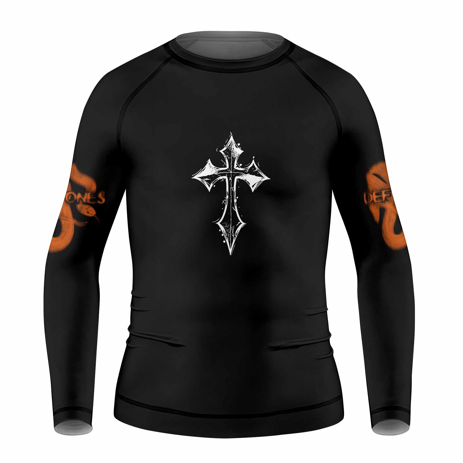 Deftones Etombed Kids Rash Guard Long Sleeve - front view mockup