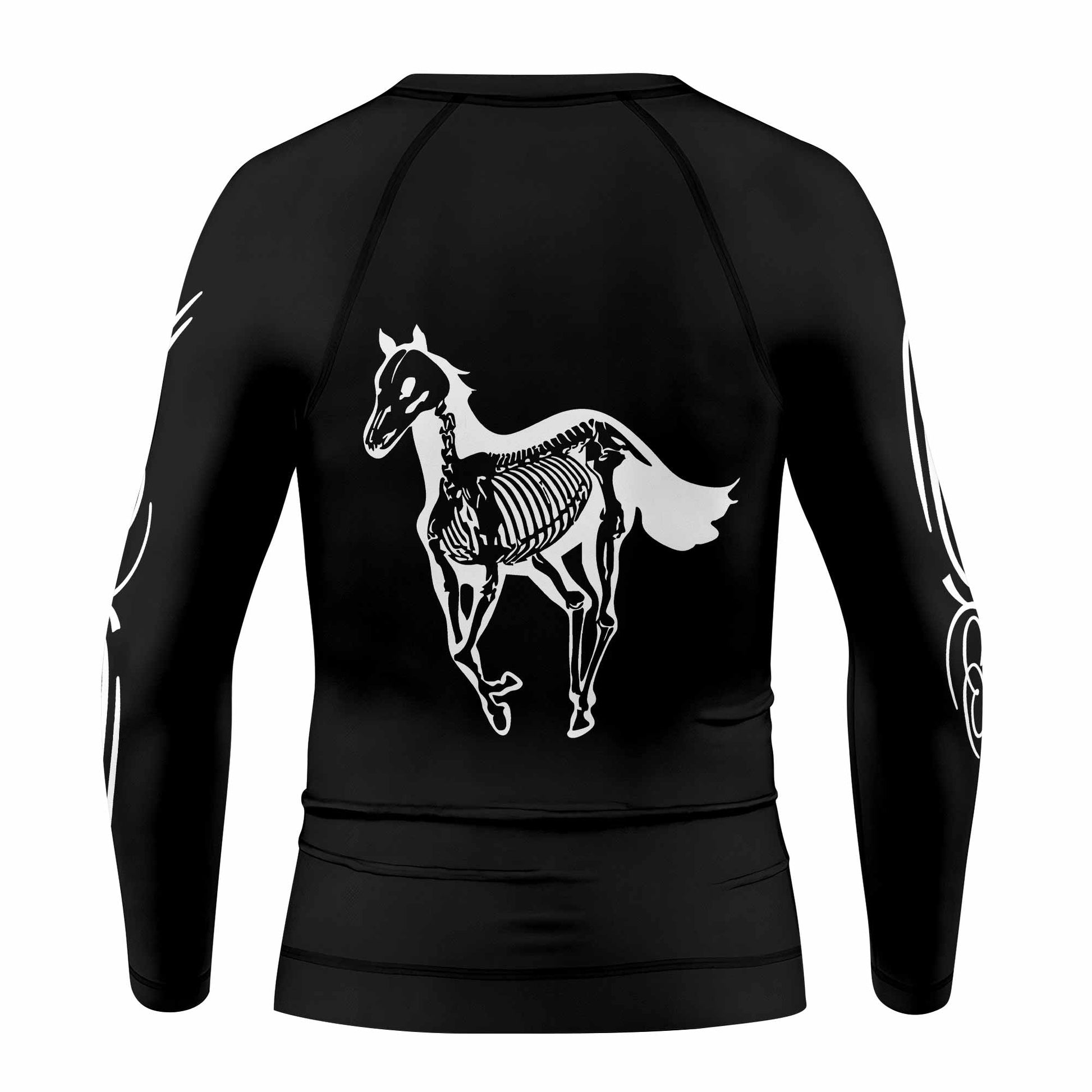Deftones Sacramento Kids Rash Guard Long Sleeve - back view mockup
