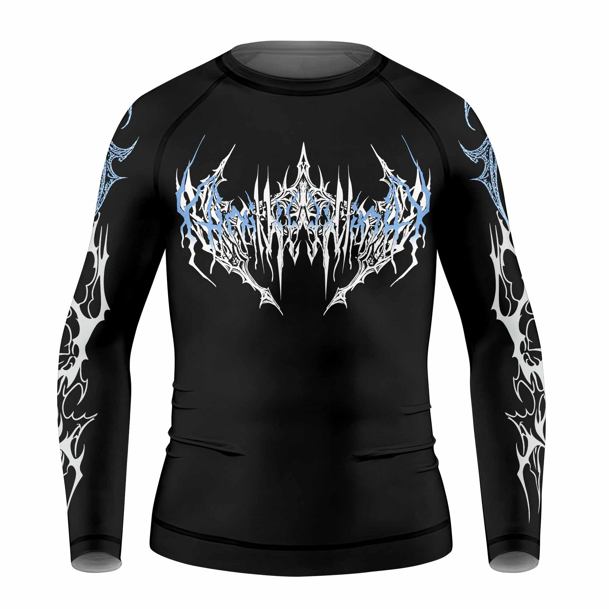 Abyssal Dominion Kids Rash Guard Long Sleeve - front view mockup