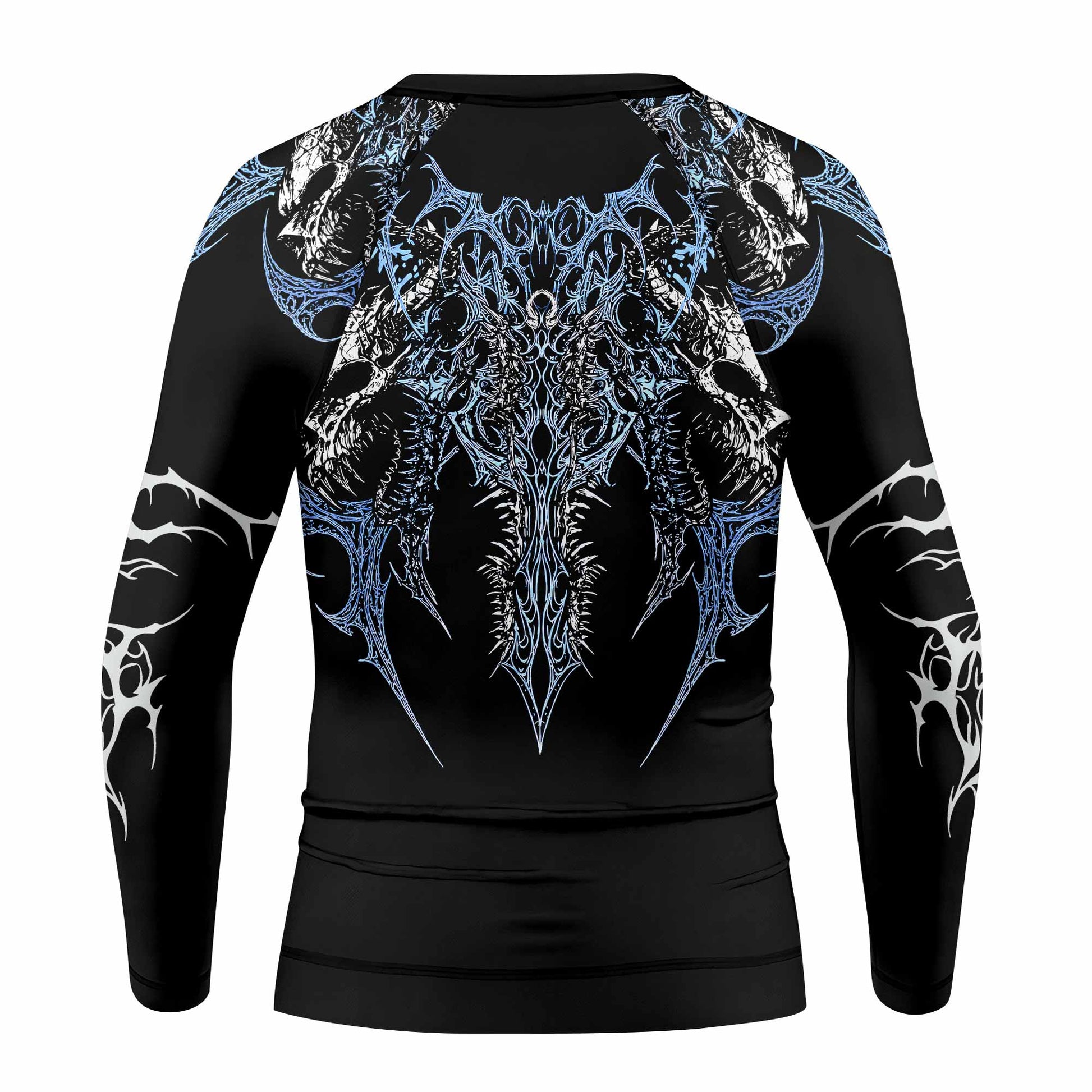 Abyssal Dominion Kids Rash Guard Long Sleeve - back view mockup
