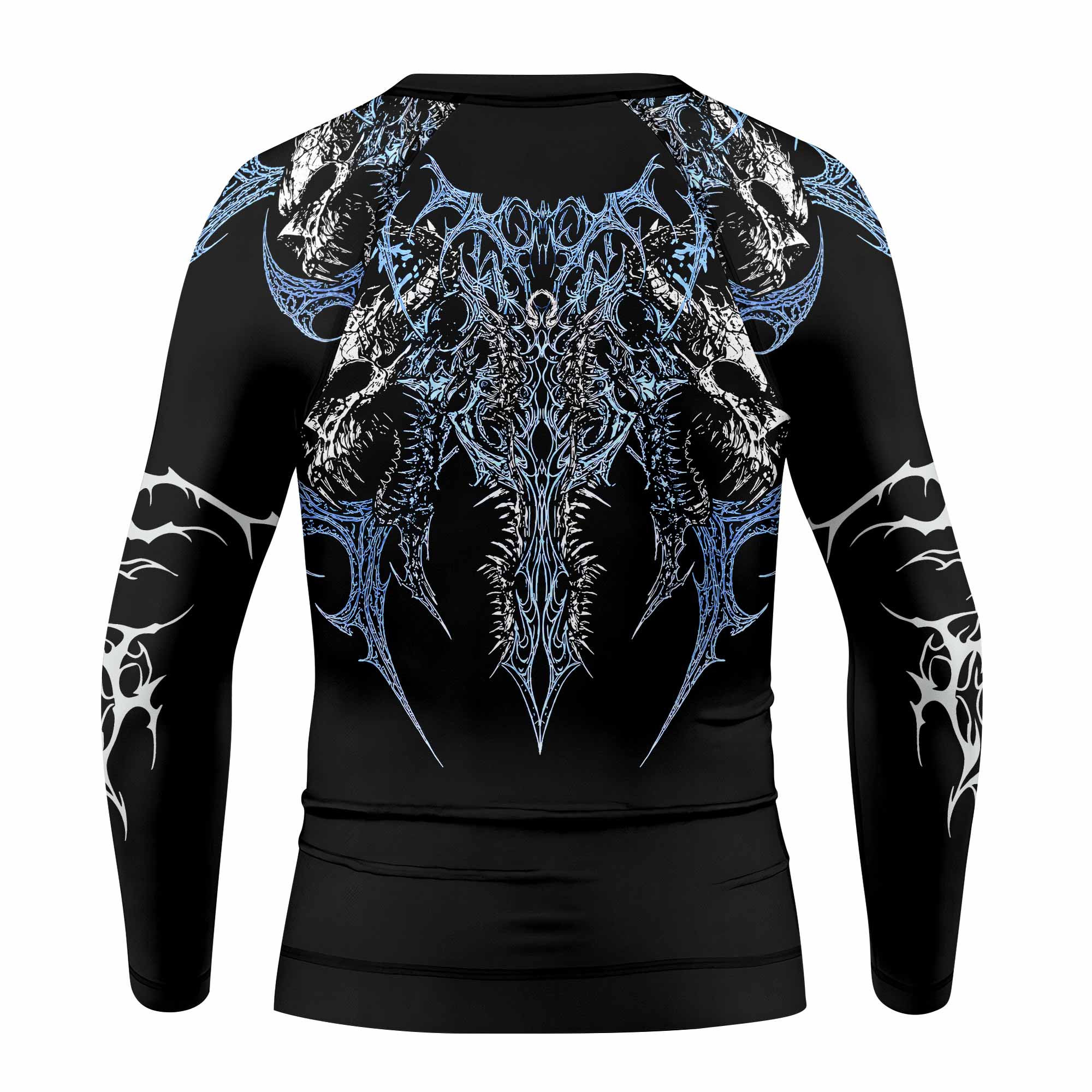 Abyssal Dominion Kids Rash Guard Long Sleeve - back view mockup