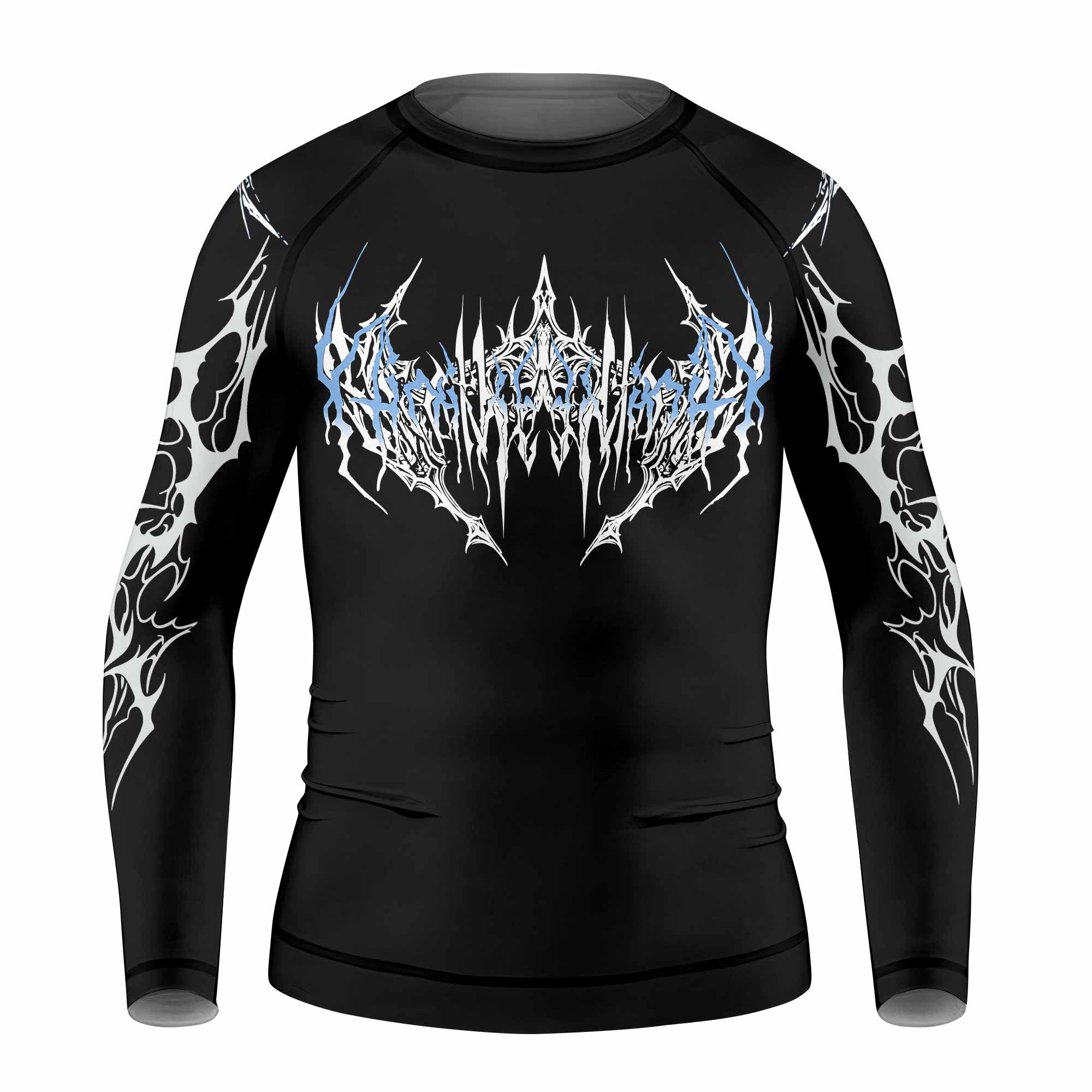 Hellborn Dominion Kids Rash Guard Long Sleeve - front view mockup