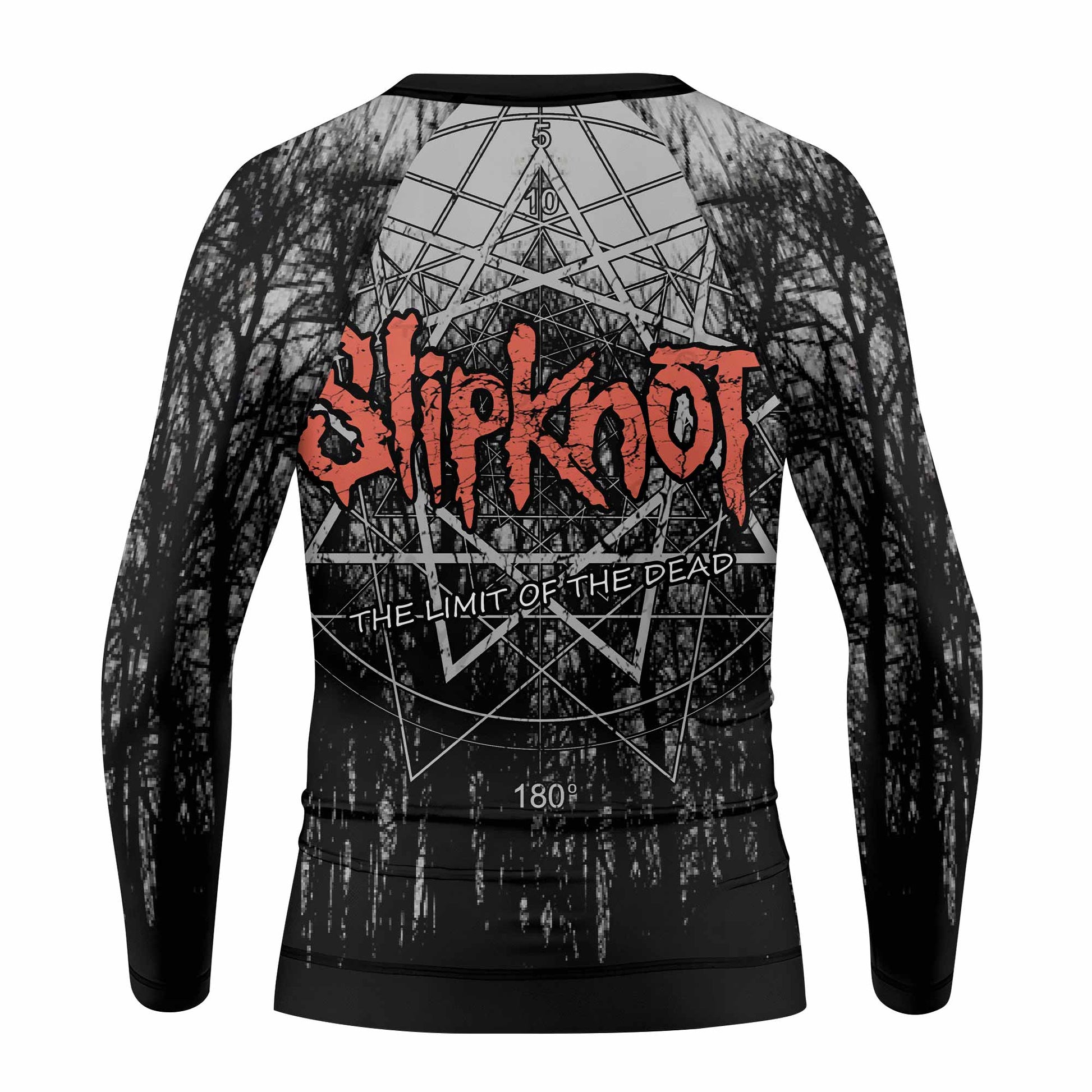 Slipknot The Limits Of The Dead Kids Rash Guard Long Sleeve - back view mockup