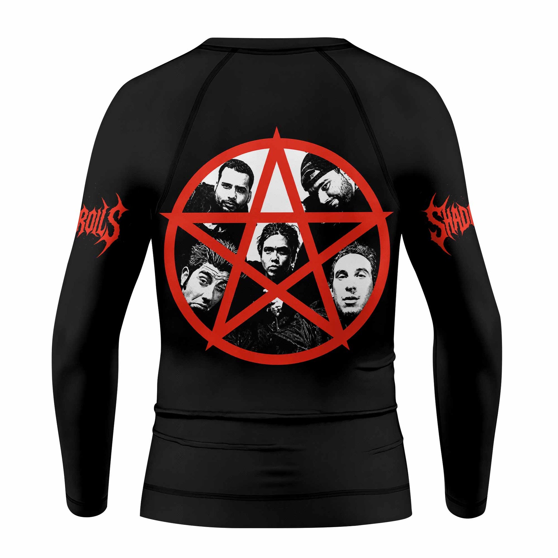 Deftones White Pony Grim Reaper Kids Rash Guard Long Sleeve - back view mockup