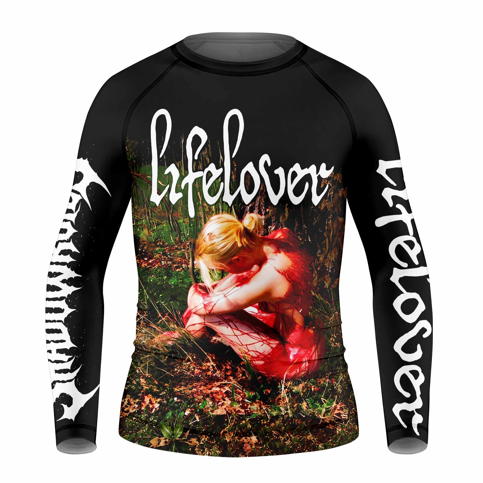 Lifelover Pulver Kids Rash Guard Long Sleeve - front view mockup
