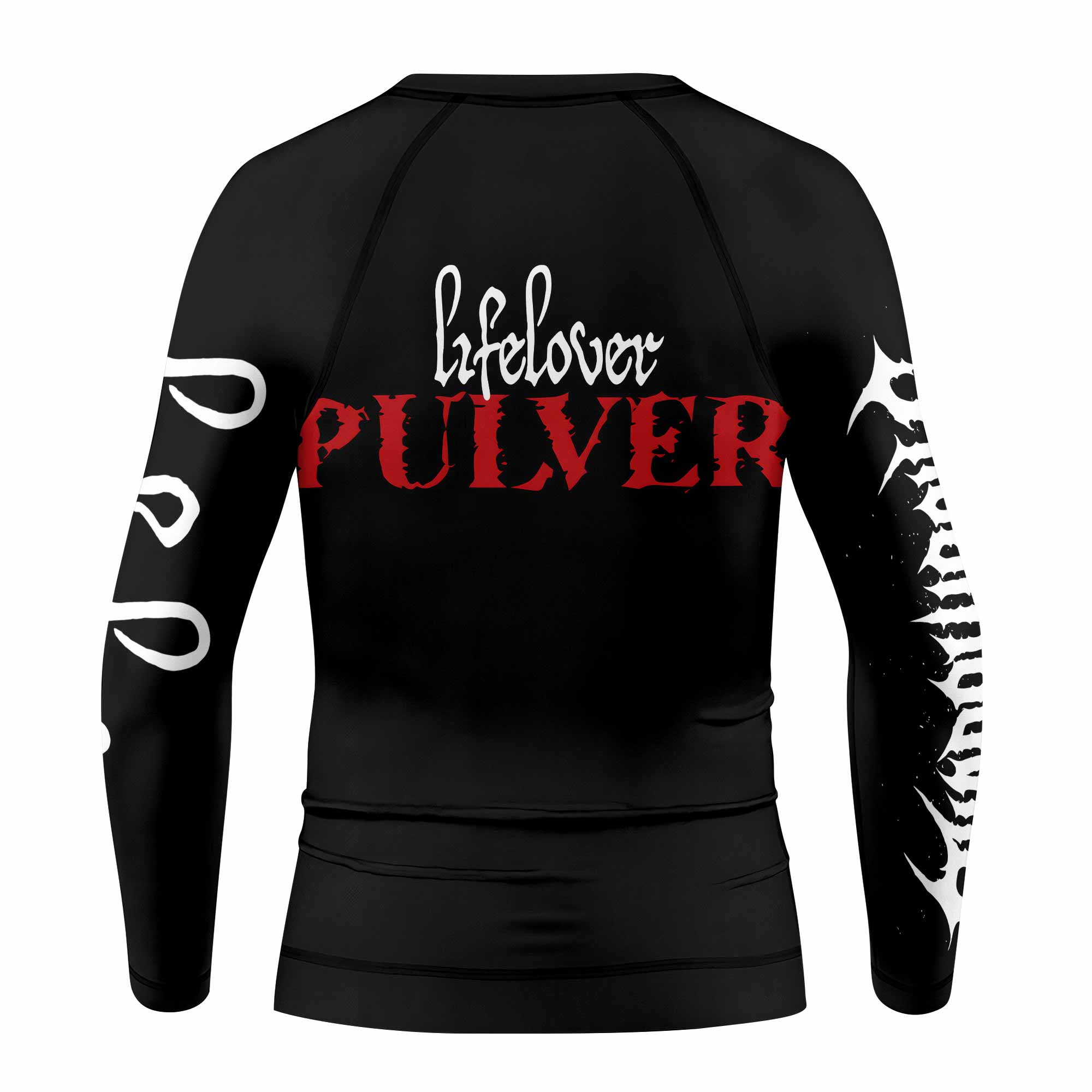 Lifelover Pulver Kids Rash Guard Long Sleeve - back view mockup