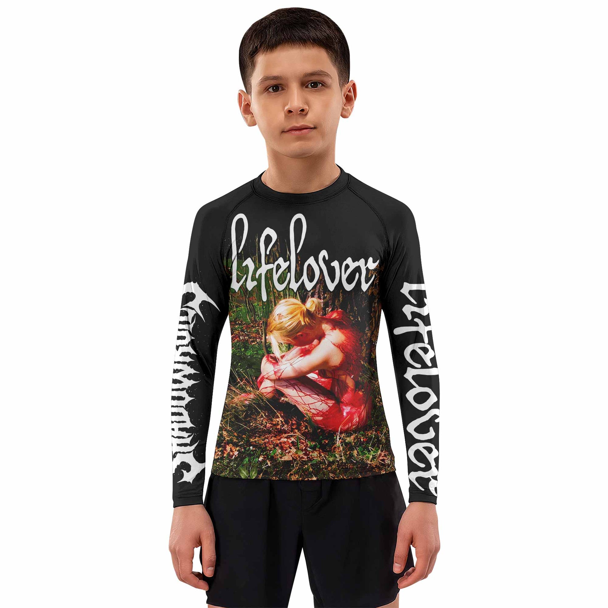 Lifelover Pulver Kids Rash Guard Long Sleeve - boy's lifestyle view