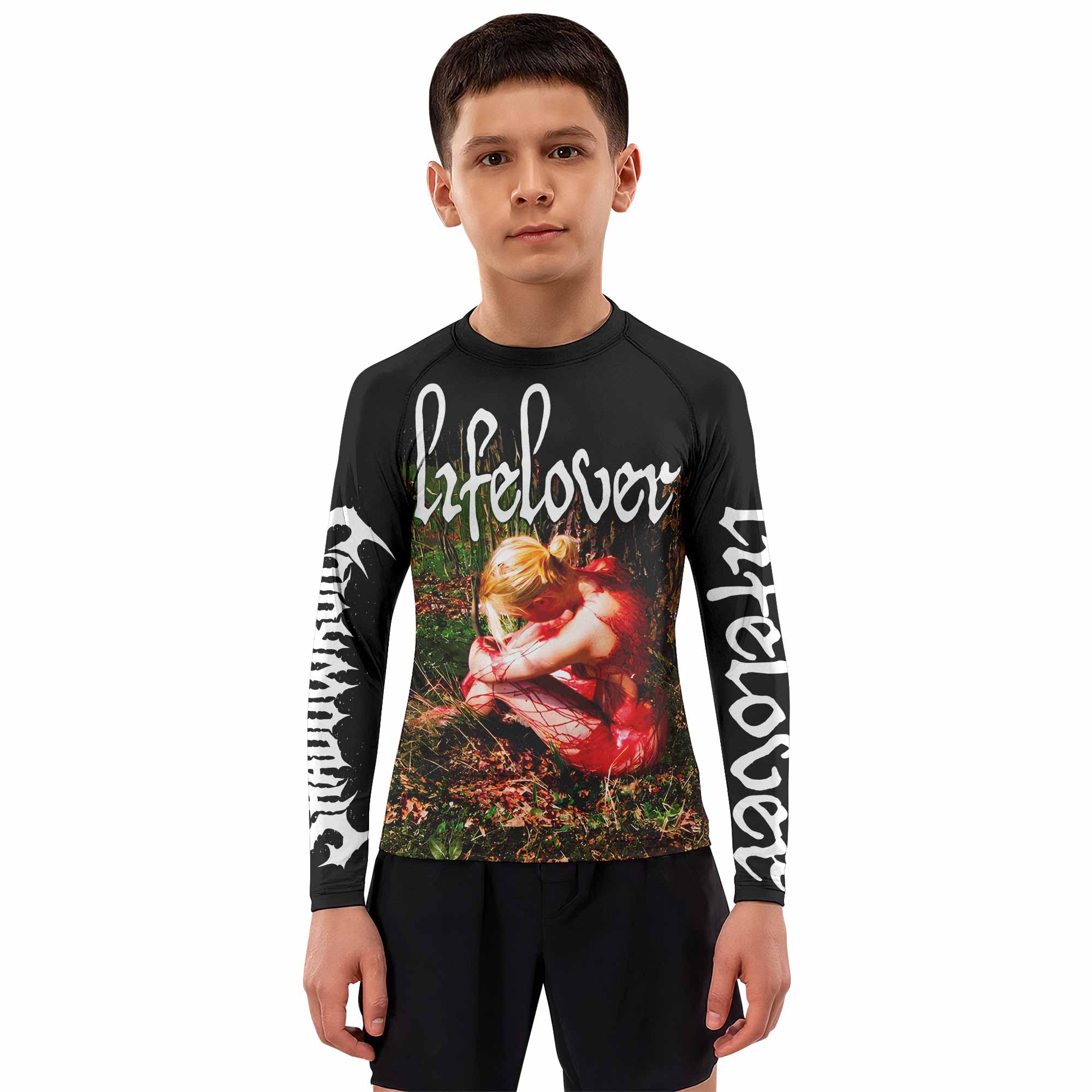Lifelover Pulver Kids Rash Guard Long Sleeve - boy's lifestyle view