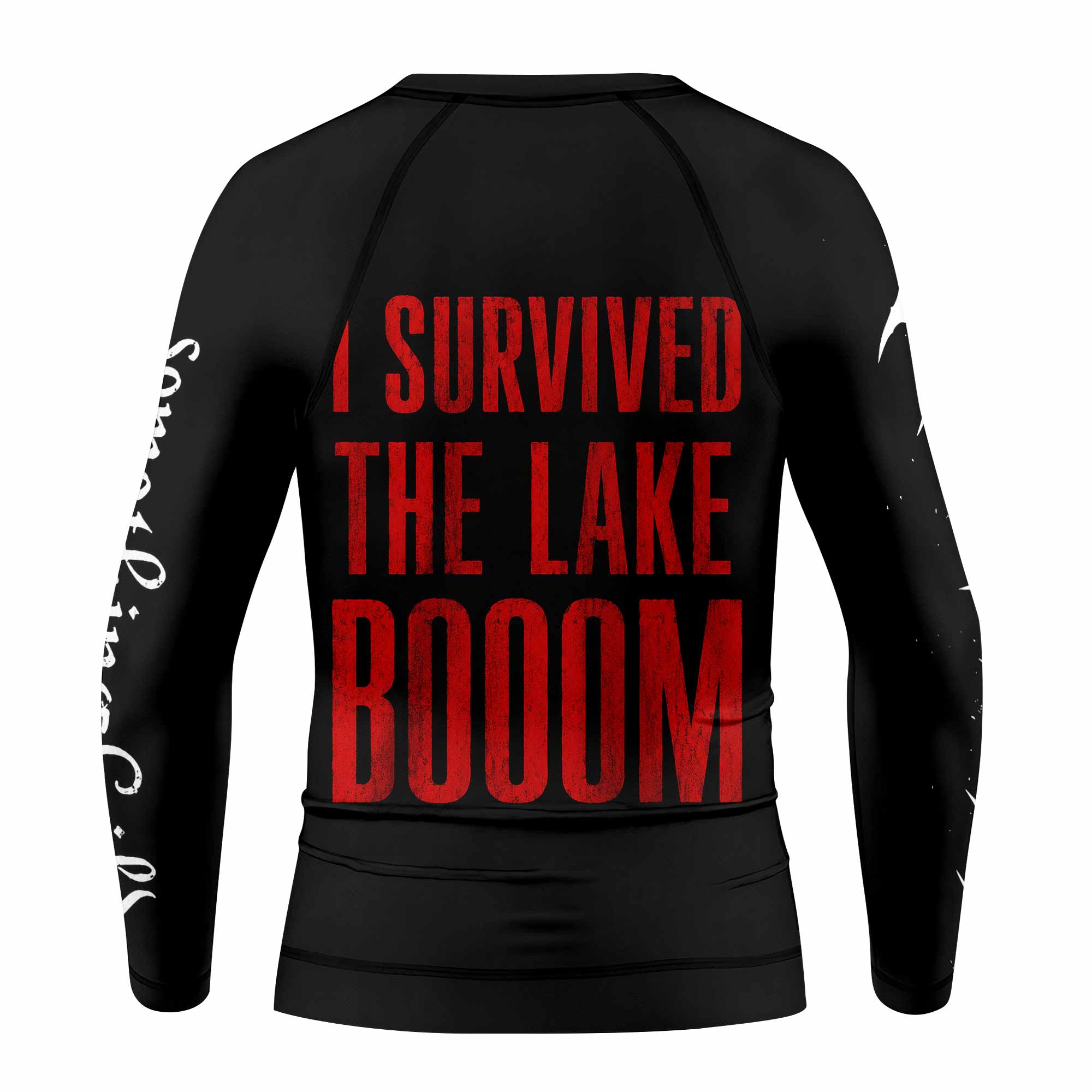 Children of Bodom Something Wild Kids Rash Guard Long Sleeve - back view mockup