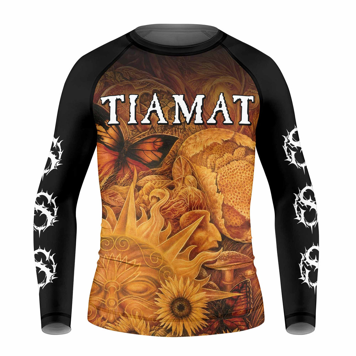 Tiamat Spiritual Sun Kids Rash Guard Long Sleeve - front view mockup